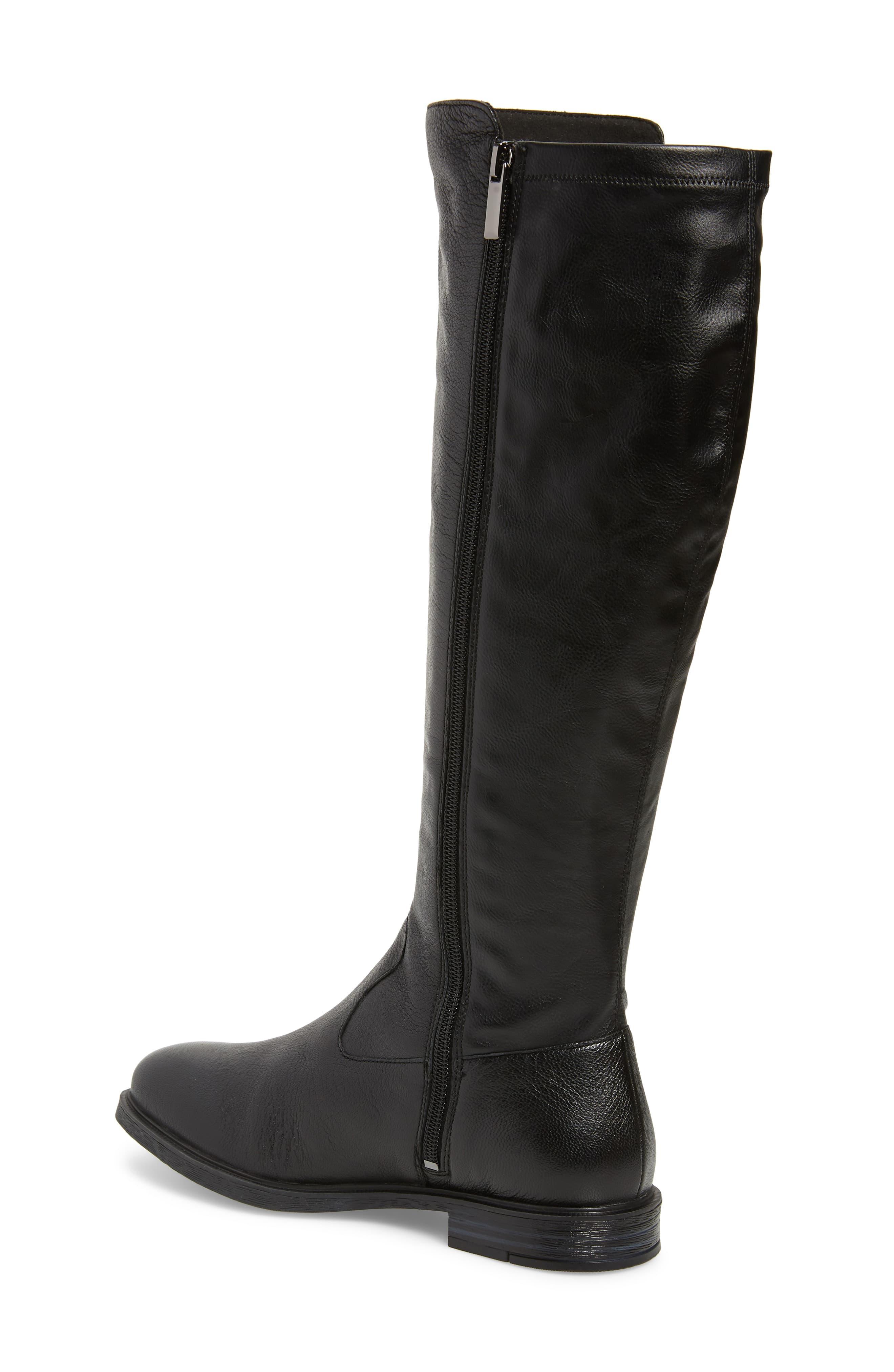 Hush Puppies Bailey Water Resistant Knee High Boot in Black Leather ...