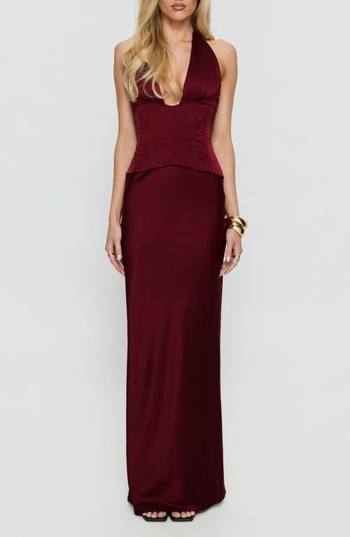 maxi prom dress Dressime Strapless Corset A-Line Tiered Long Prom Dress with Slit – dressime