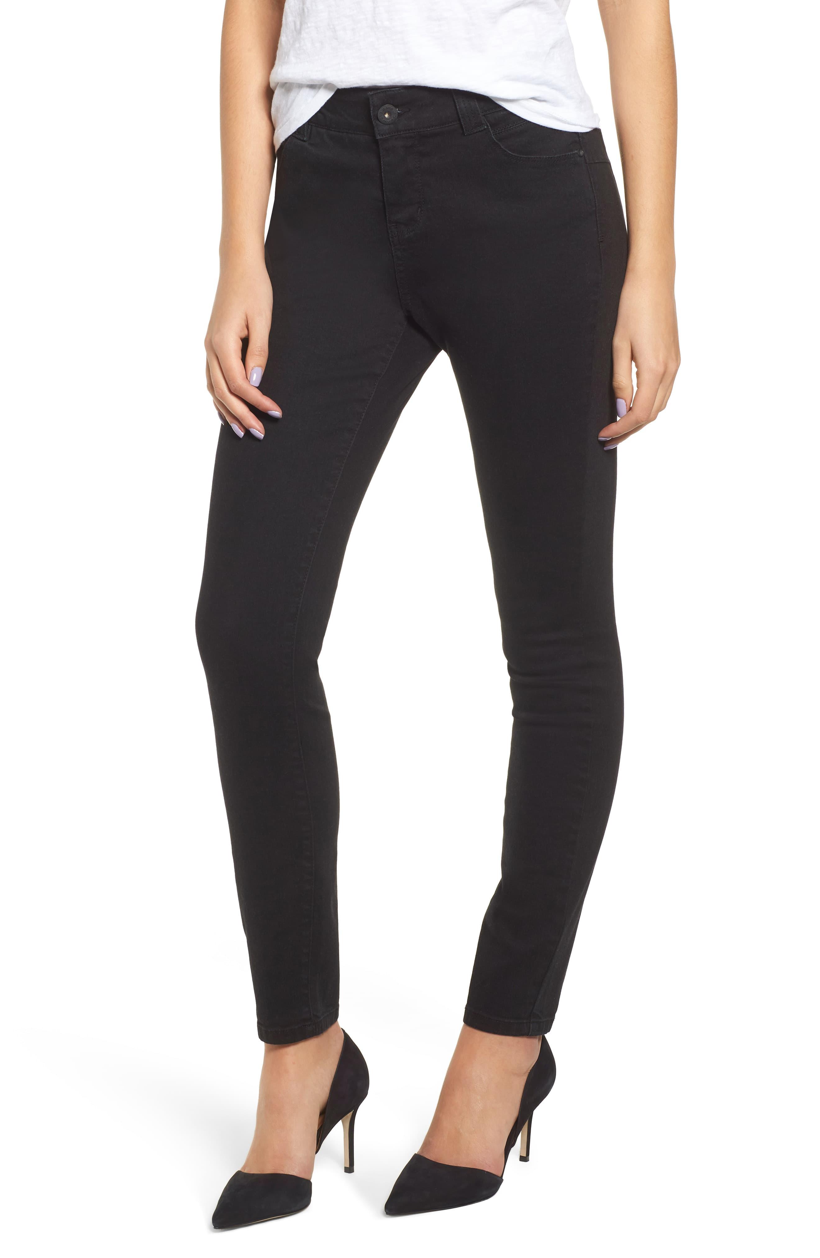 Jag Jeans Denim Cecelia Skinny Jeans in Black - Lyst