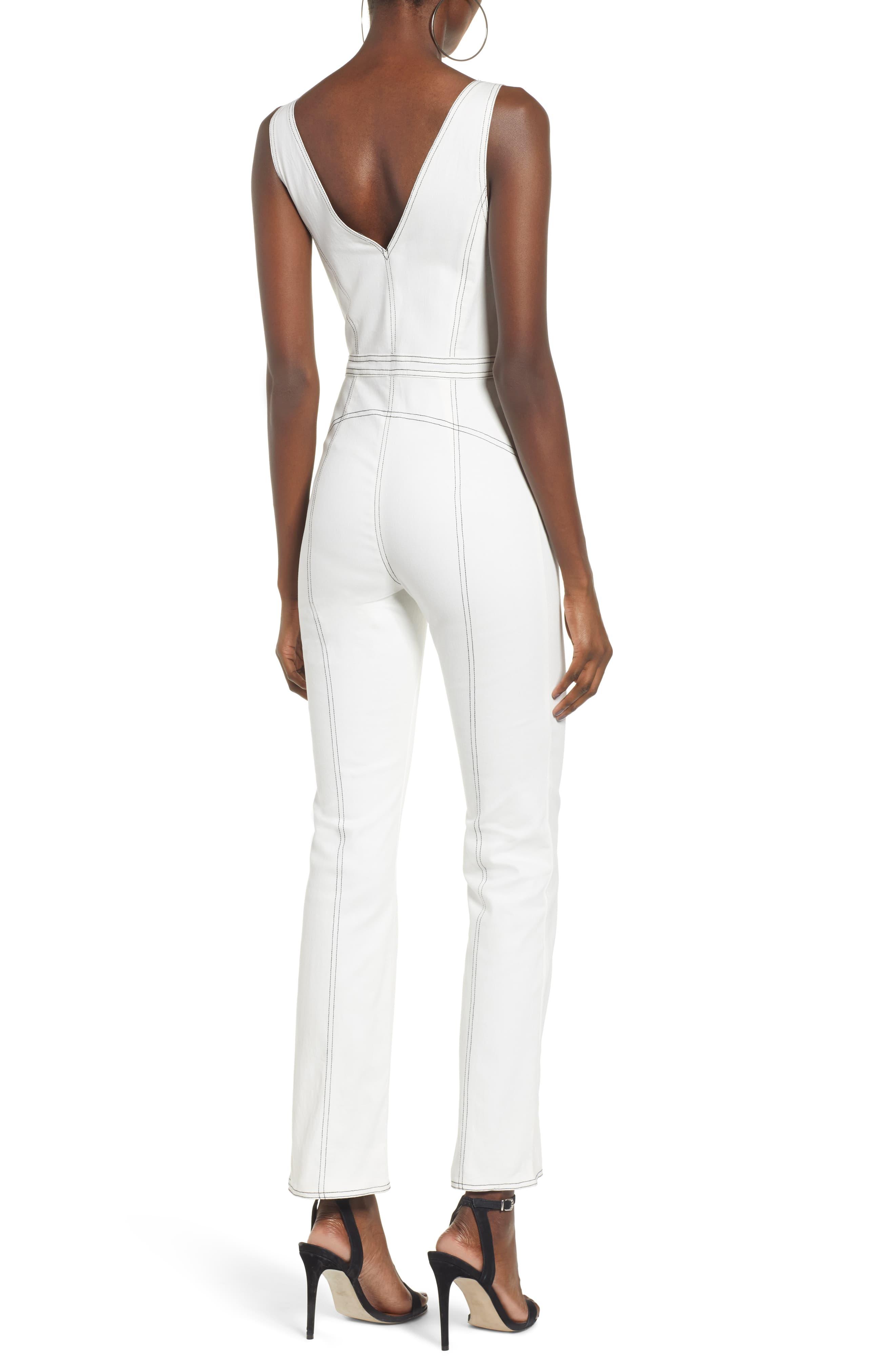 tiger mist white jumpsuit