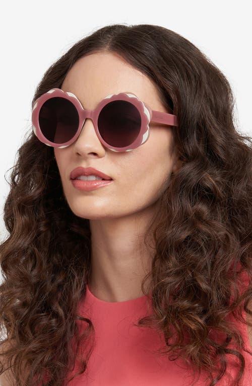 Kate Spade Vivi 54Mm Round Sunglasses in Pink | Lyst