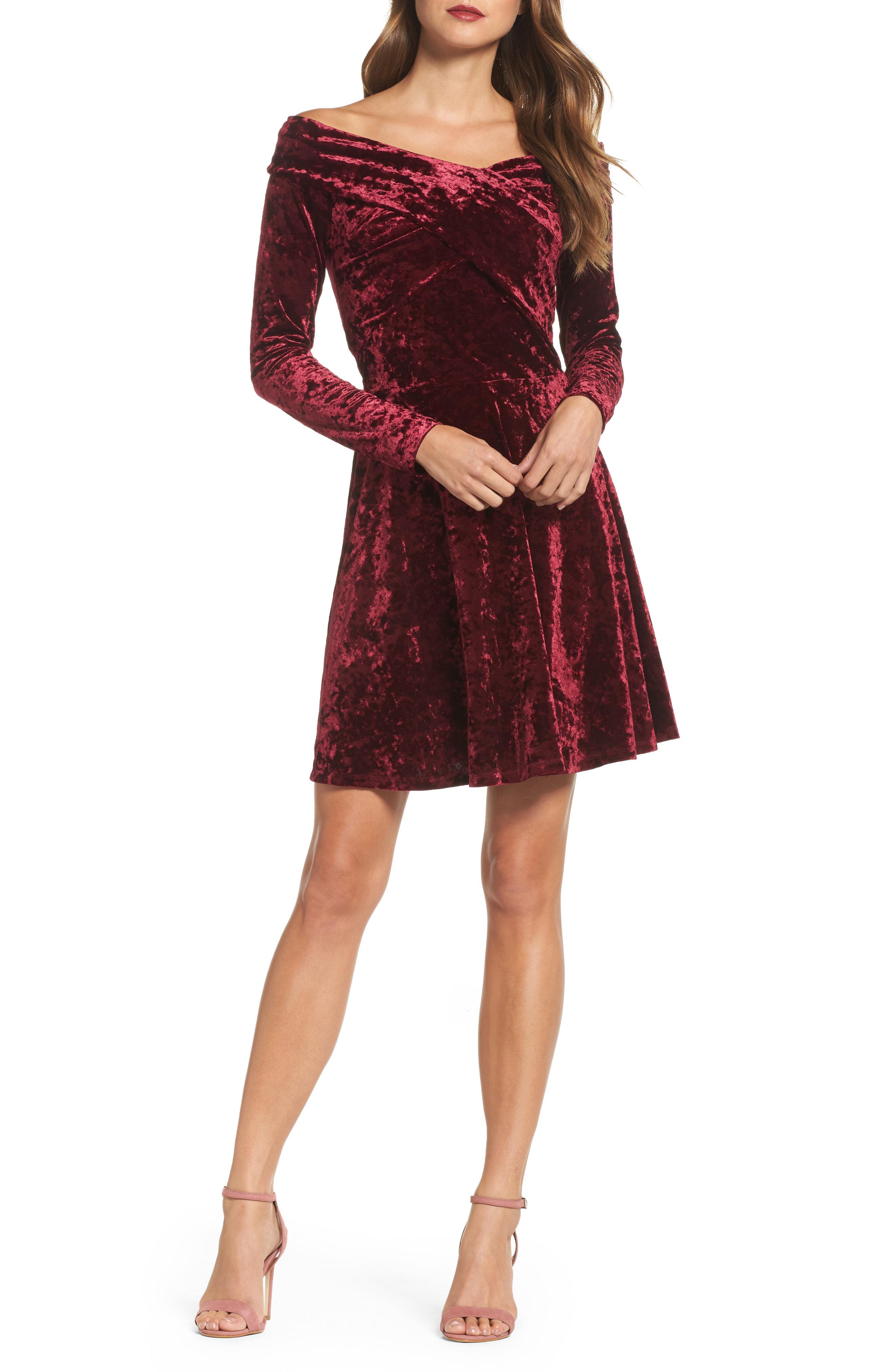 chelsea28 velvet dress