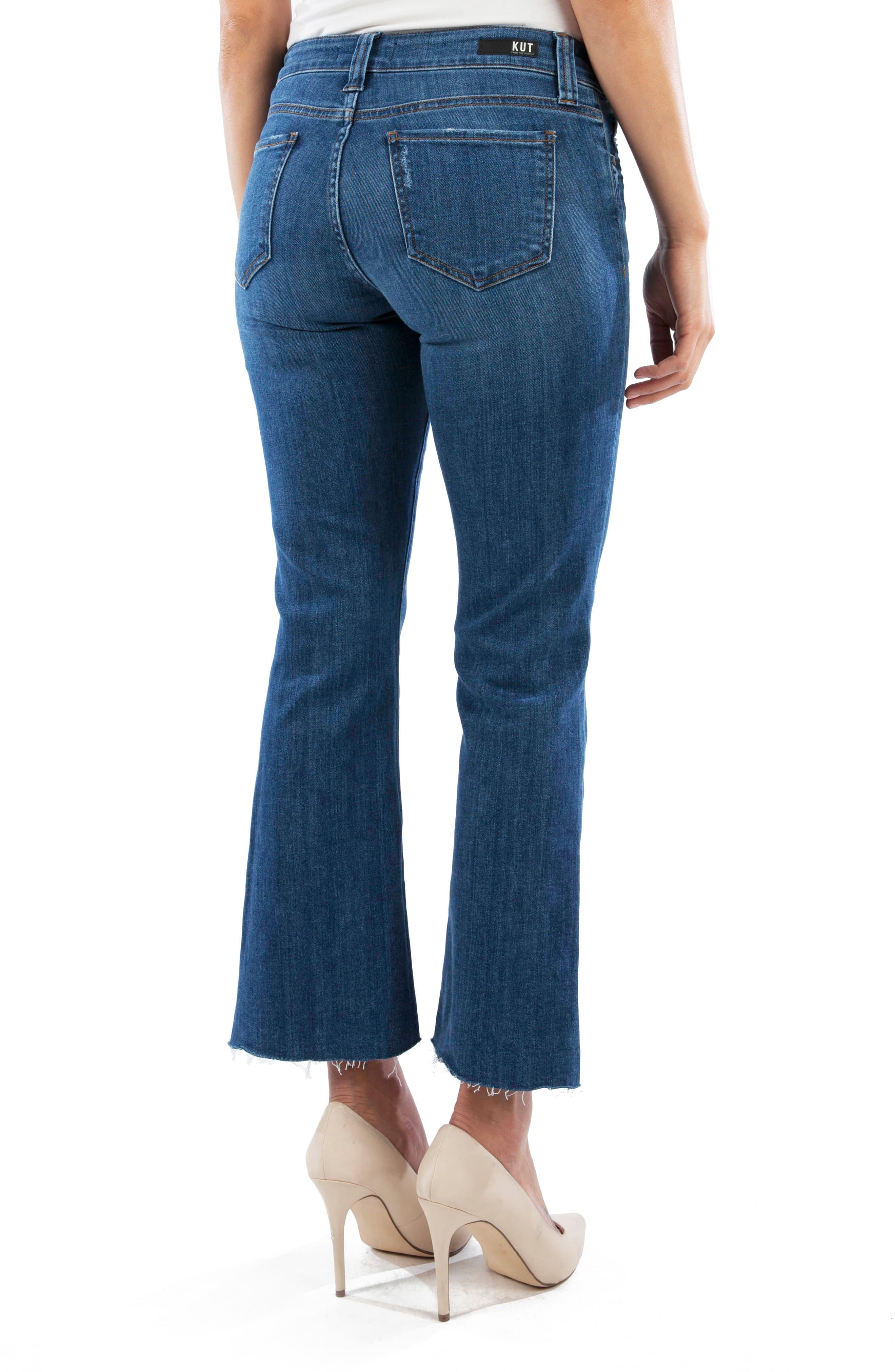 Kut From The Kloth Denim Kelsey Center Seam Crop Kick Flare Jeans in ...
