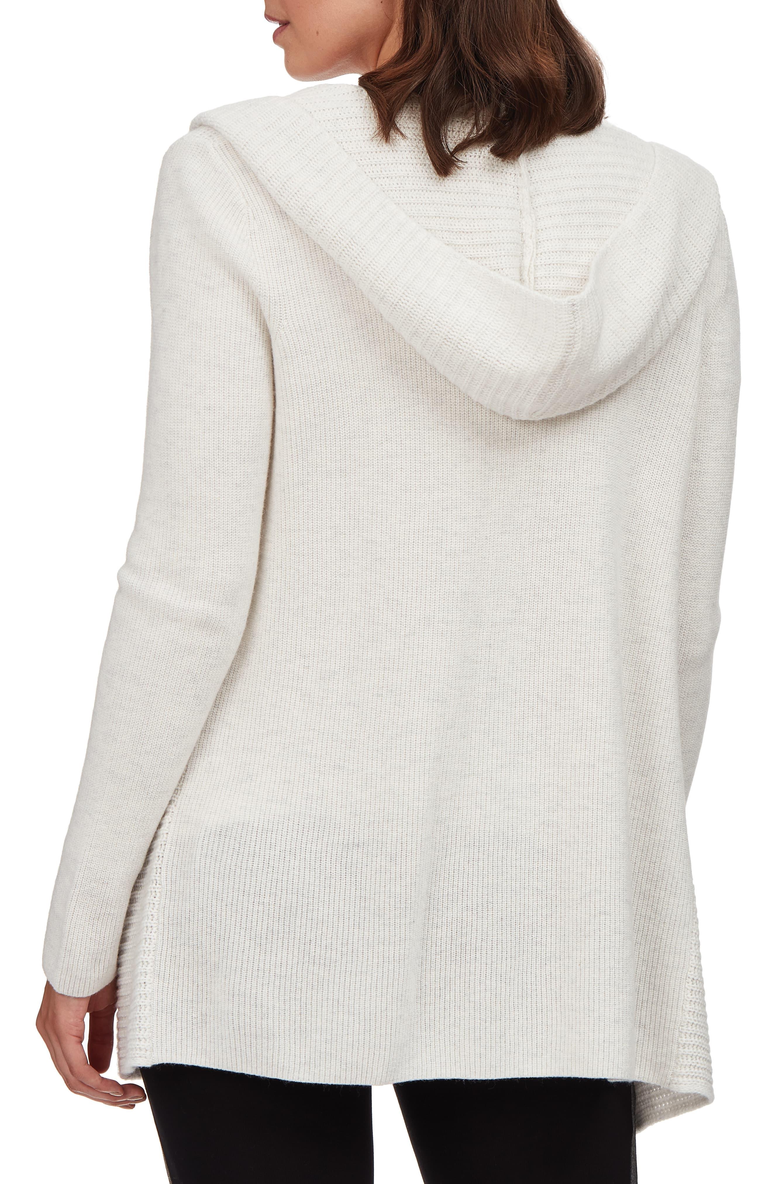 The White Company Cashmere Textured Hooded Open Cardigan Lyst