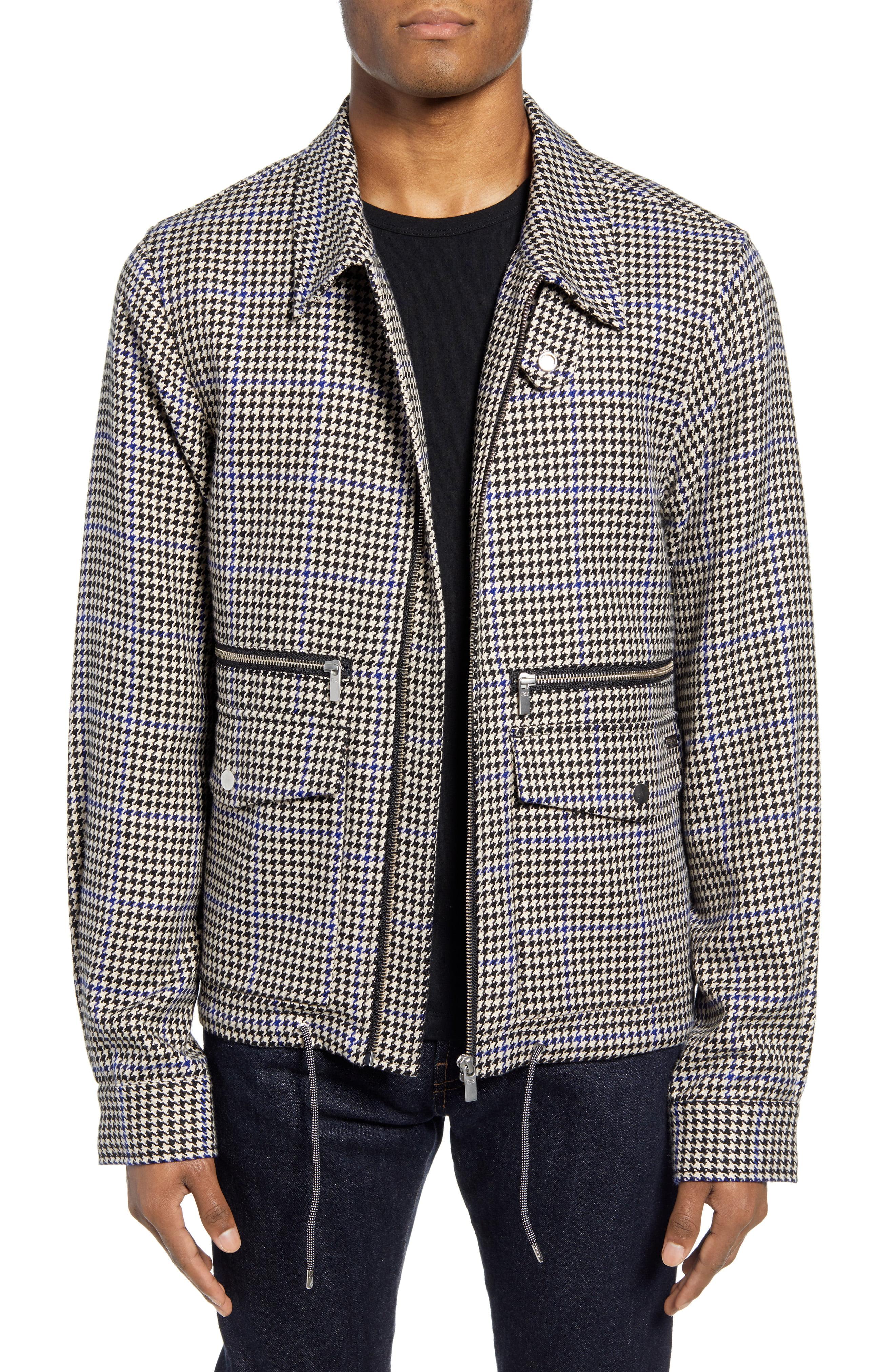 Scotch & Soda Satin Houndstooth Jacket for Men Lyst