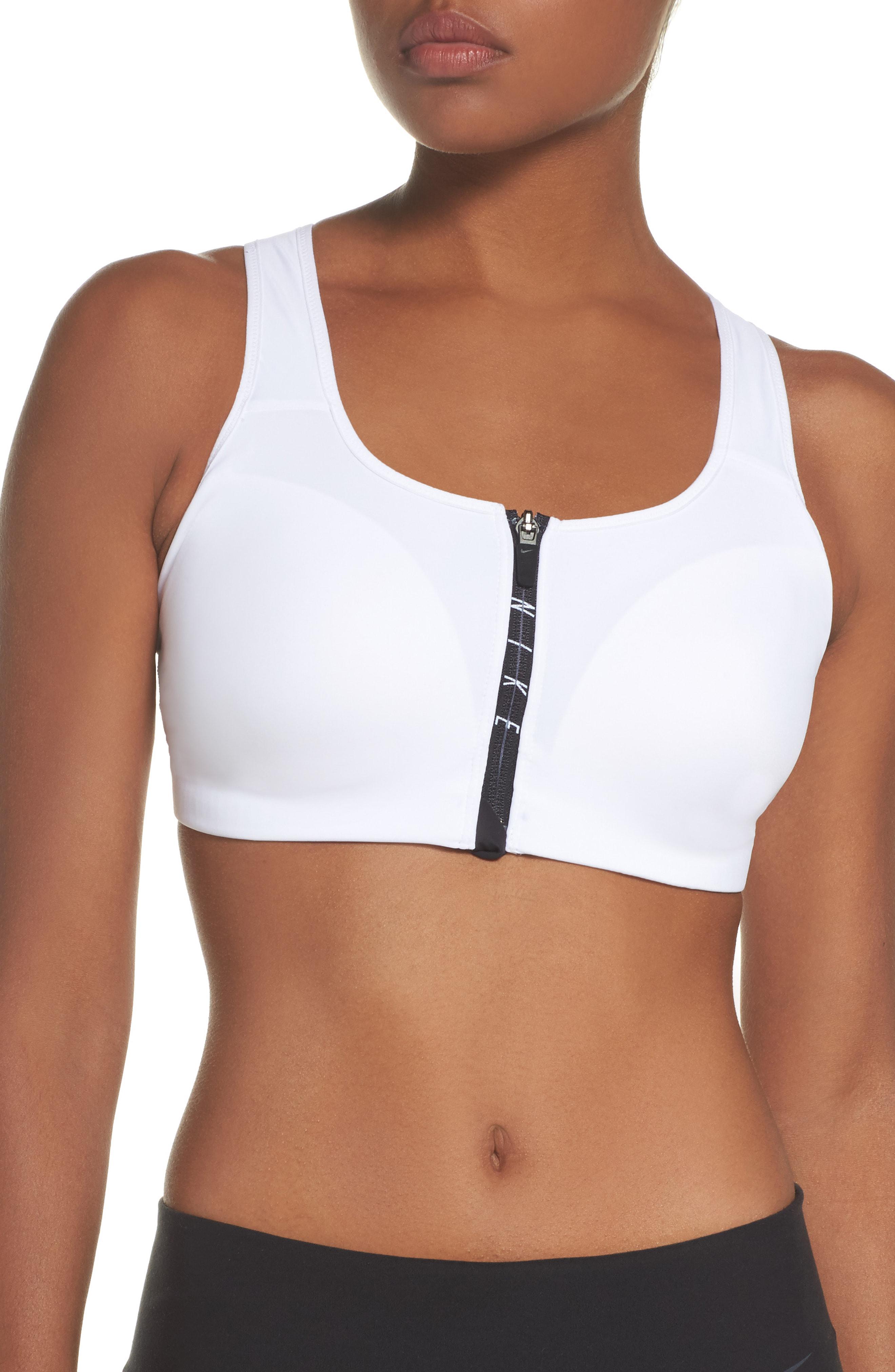 nike shape zip bra