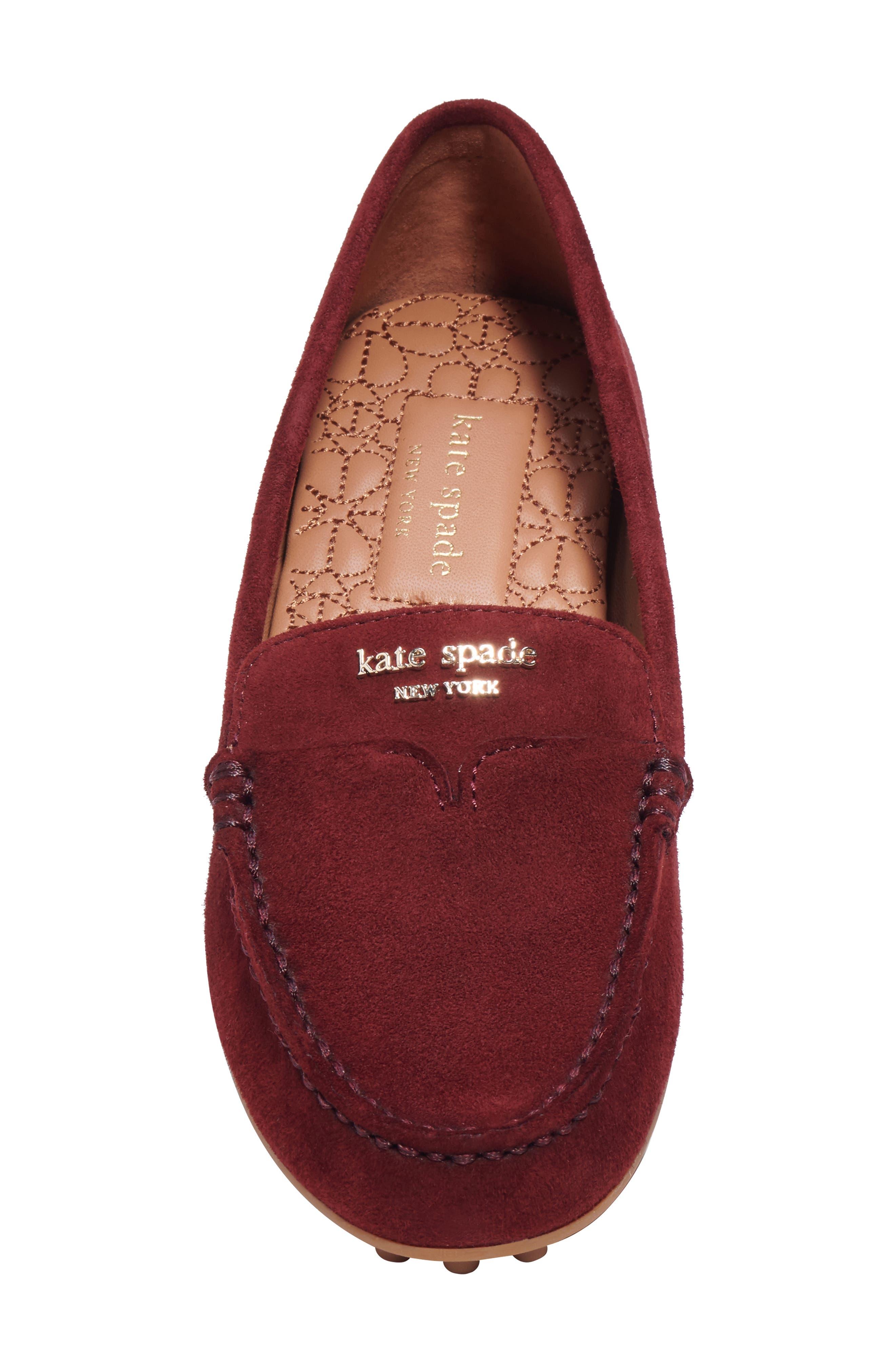 Kate Spade Deck Driving Loafer in Red 