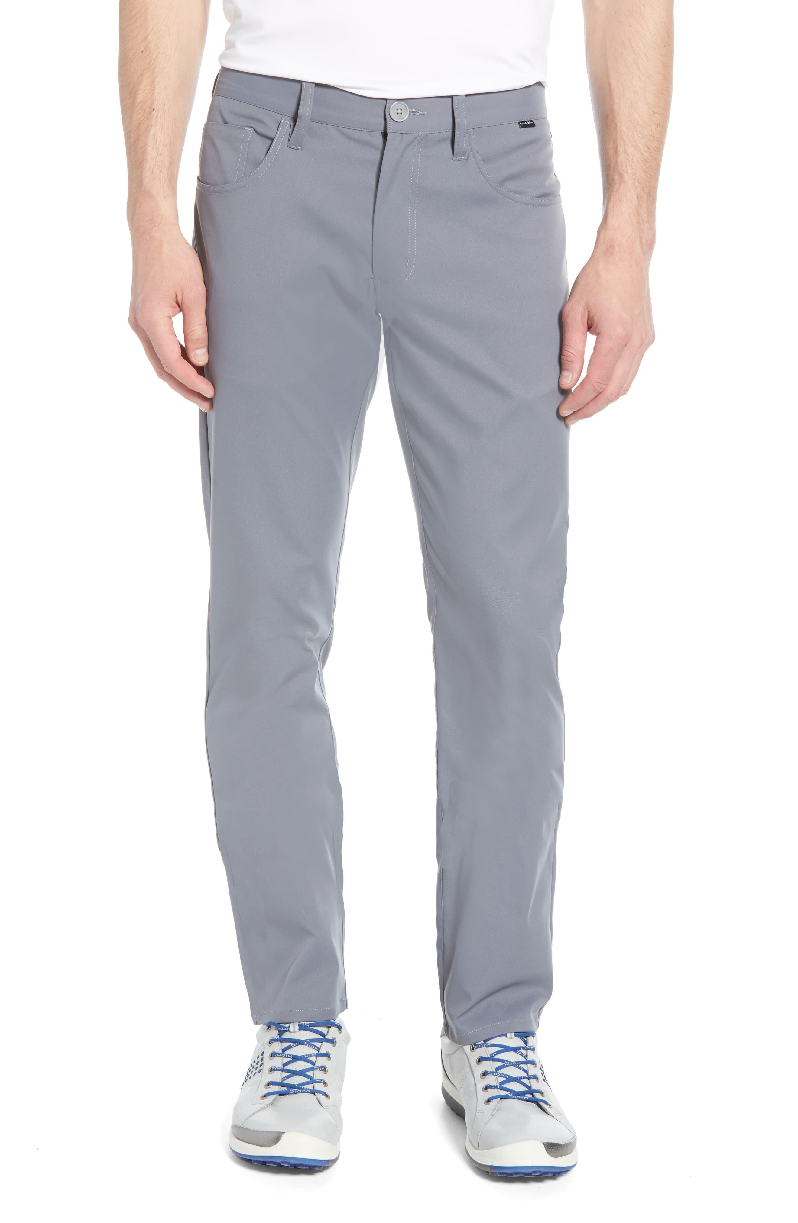 Travis Mathew Level Up Slim Fit Pants in Grey (Gray) for Men - Lyst