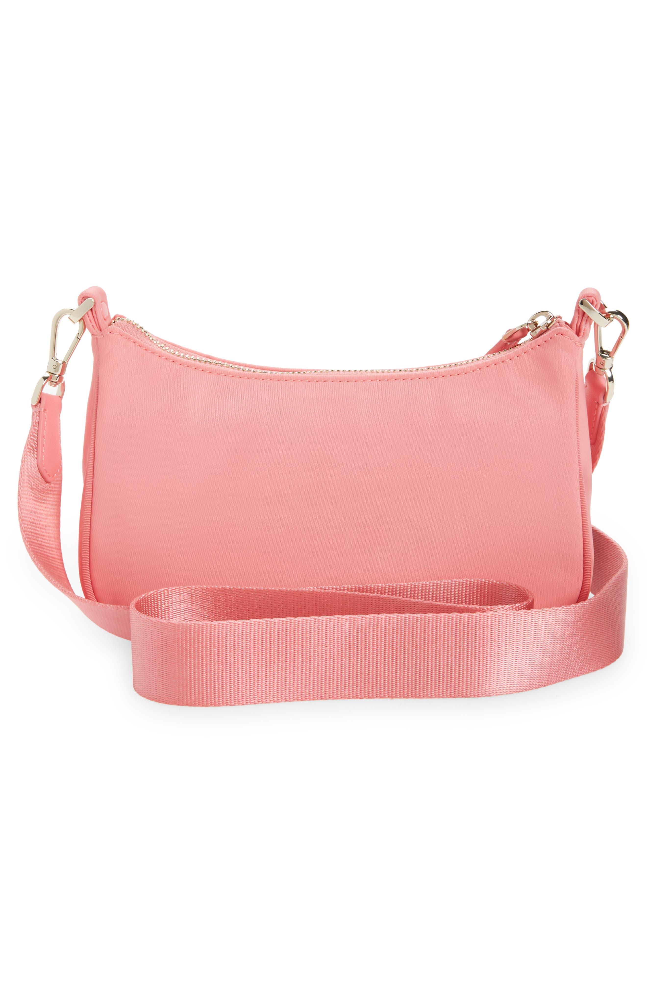 Kate Spade Sam The Little Better Nylon North/south Phone Crossbody in Pink