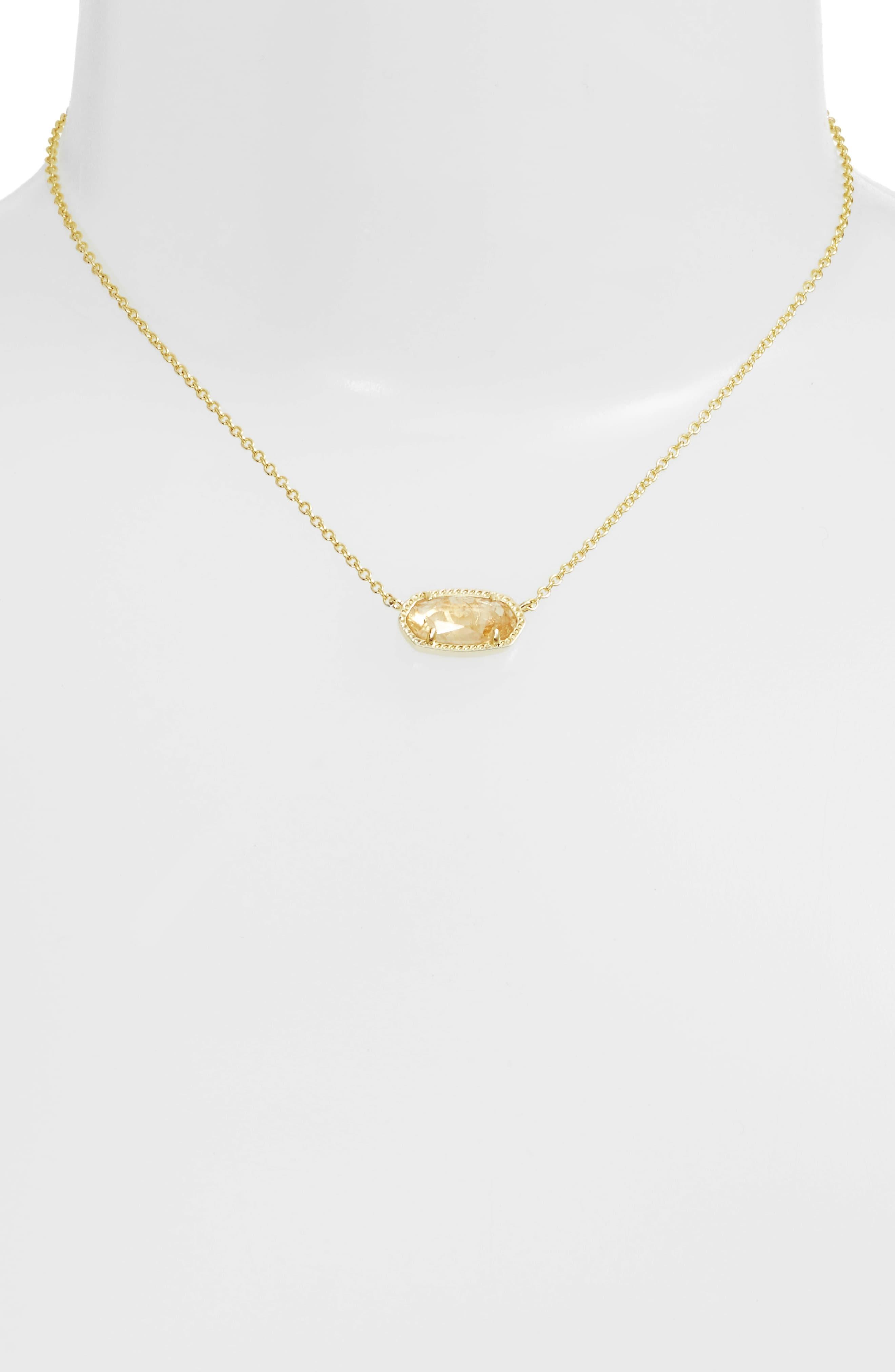 Kendra Scott Elisa Birthstone Pendant Necklace in Metallic Lyst