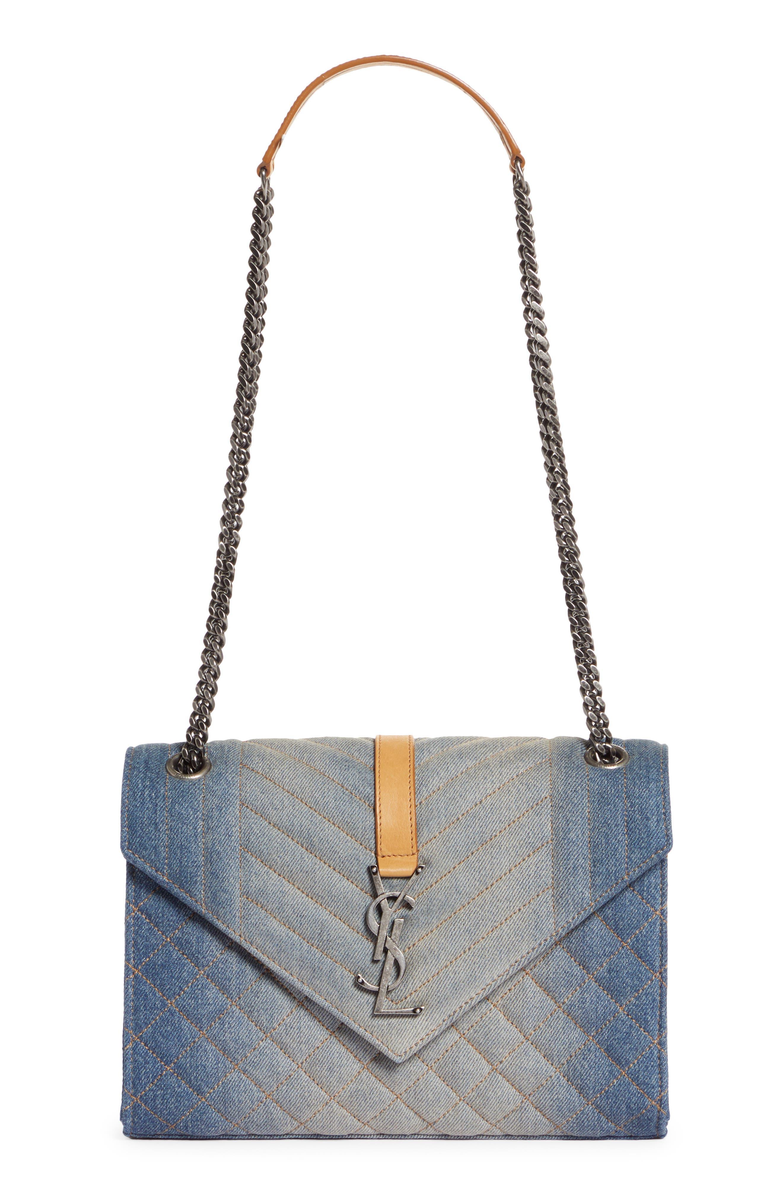 Saint laurent denim bag cheap
