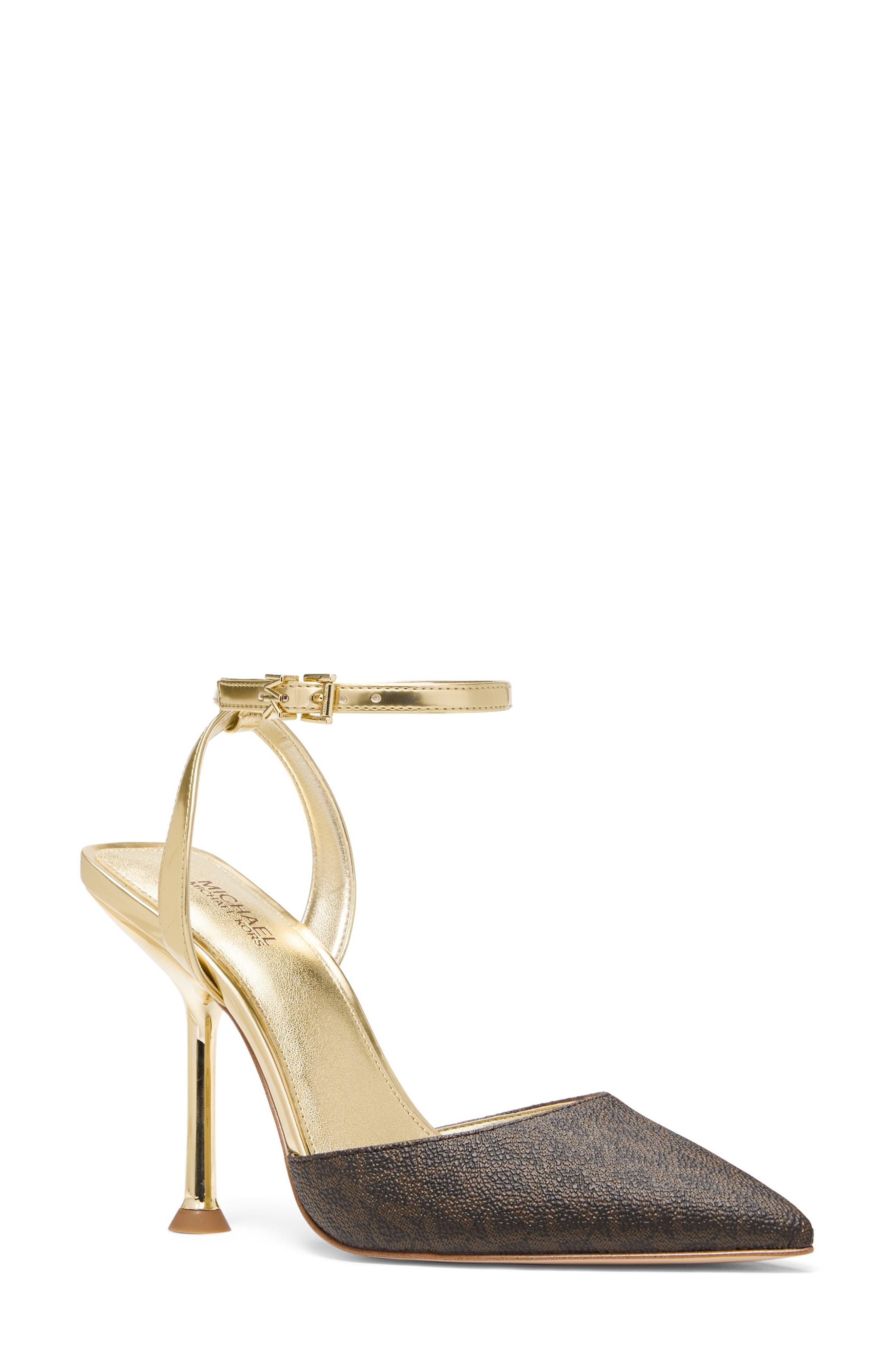 MICHAEL Michael Kors Imani Pointed Toe Ankle Strap Pump | Lyst