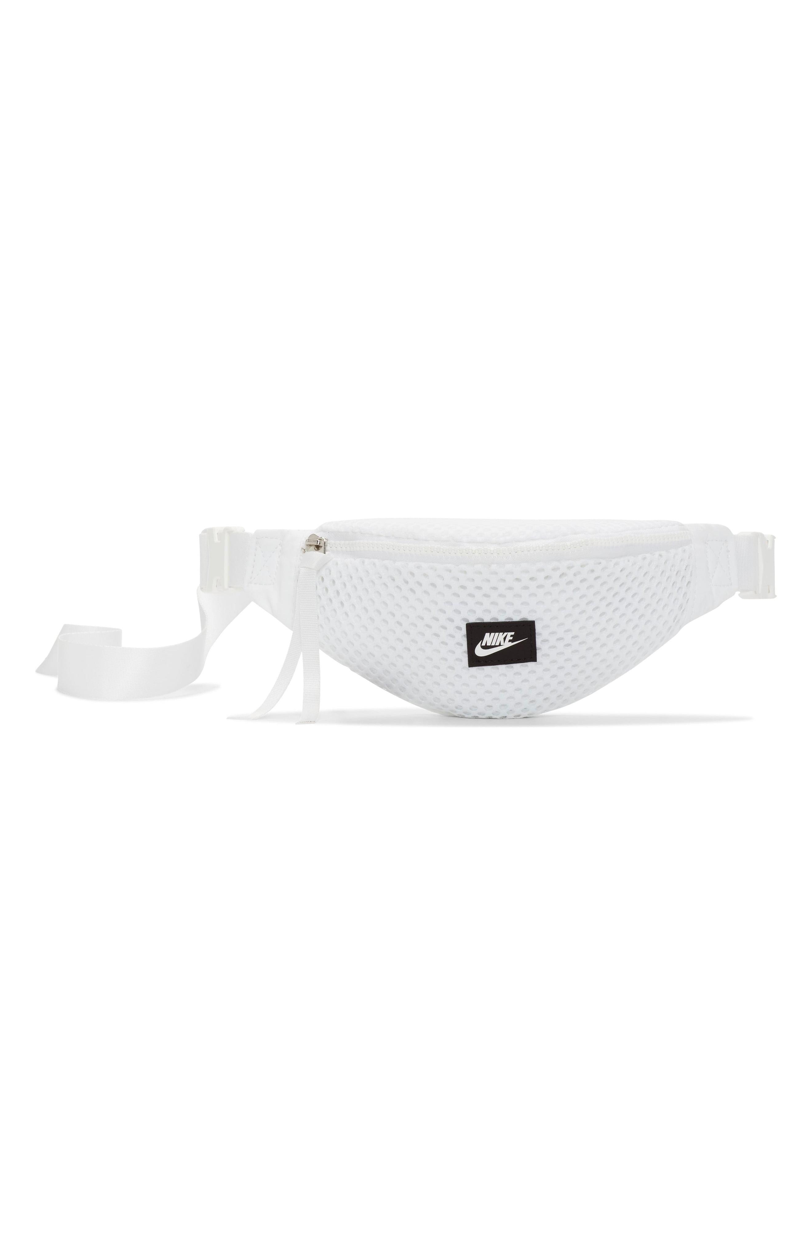 Nike Air Mesh Belt Bag in White/White 