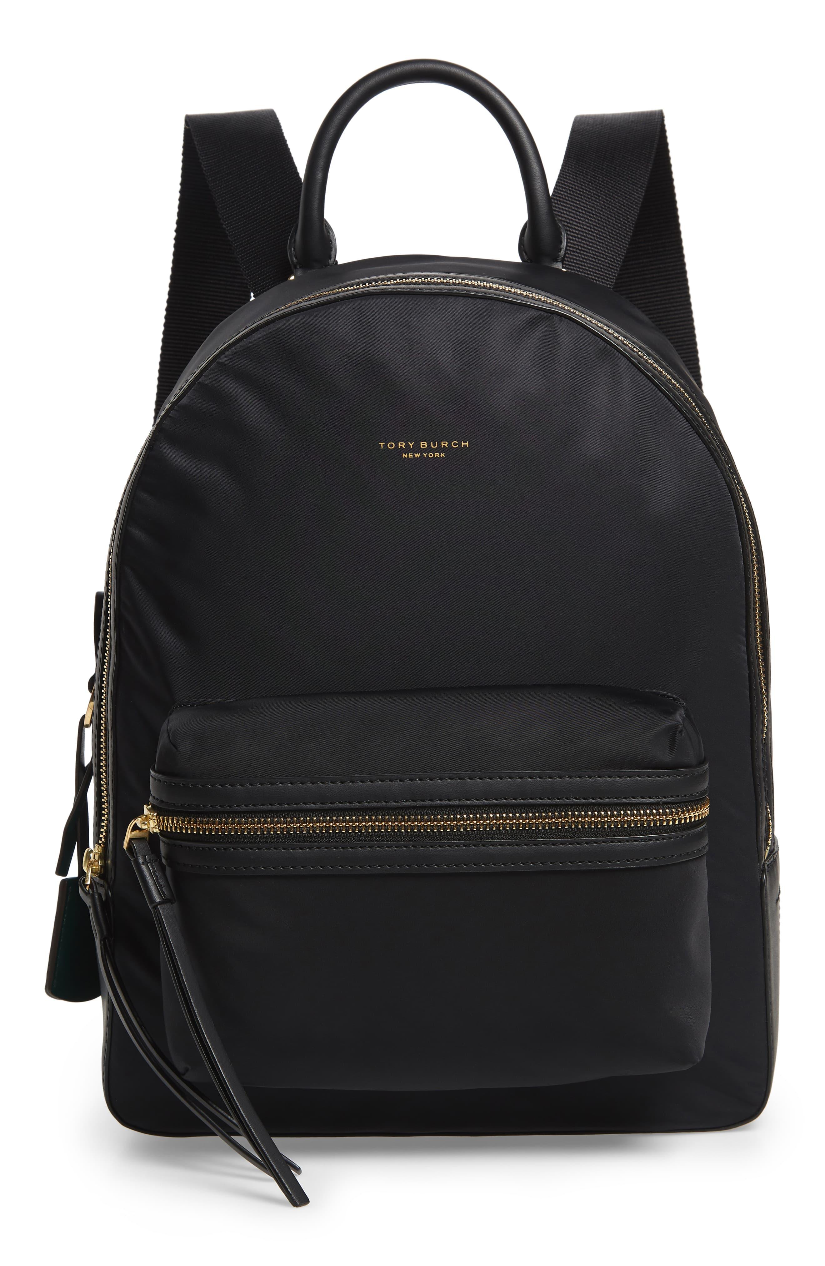 Tory Burch Perry Nylon Backpack in Black | Lyst