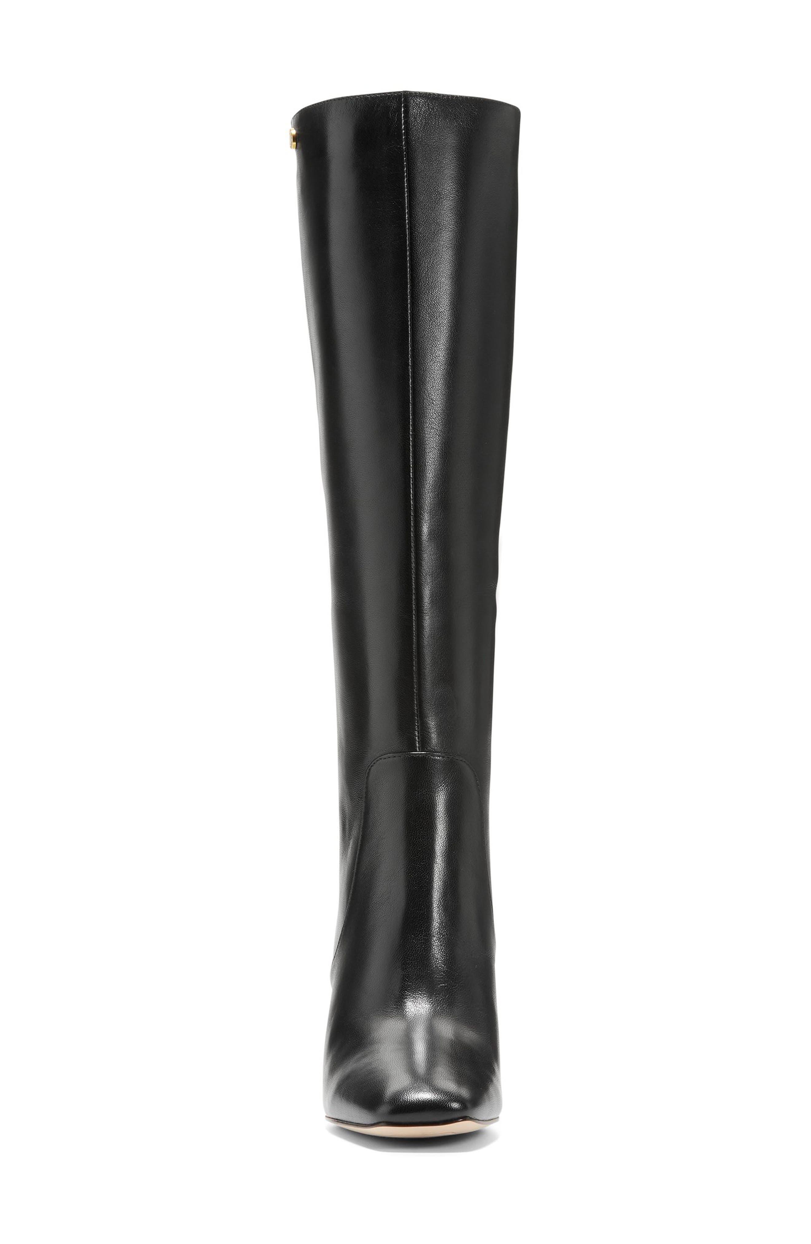 Cole Haan Valley Tall Boot In Black Leather At Nordstrom Rack | Lyst