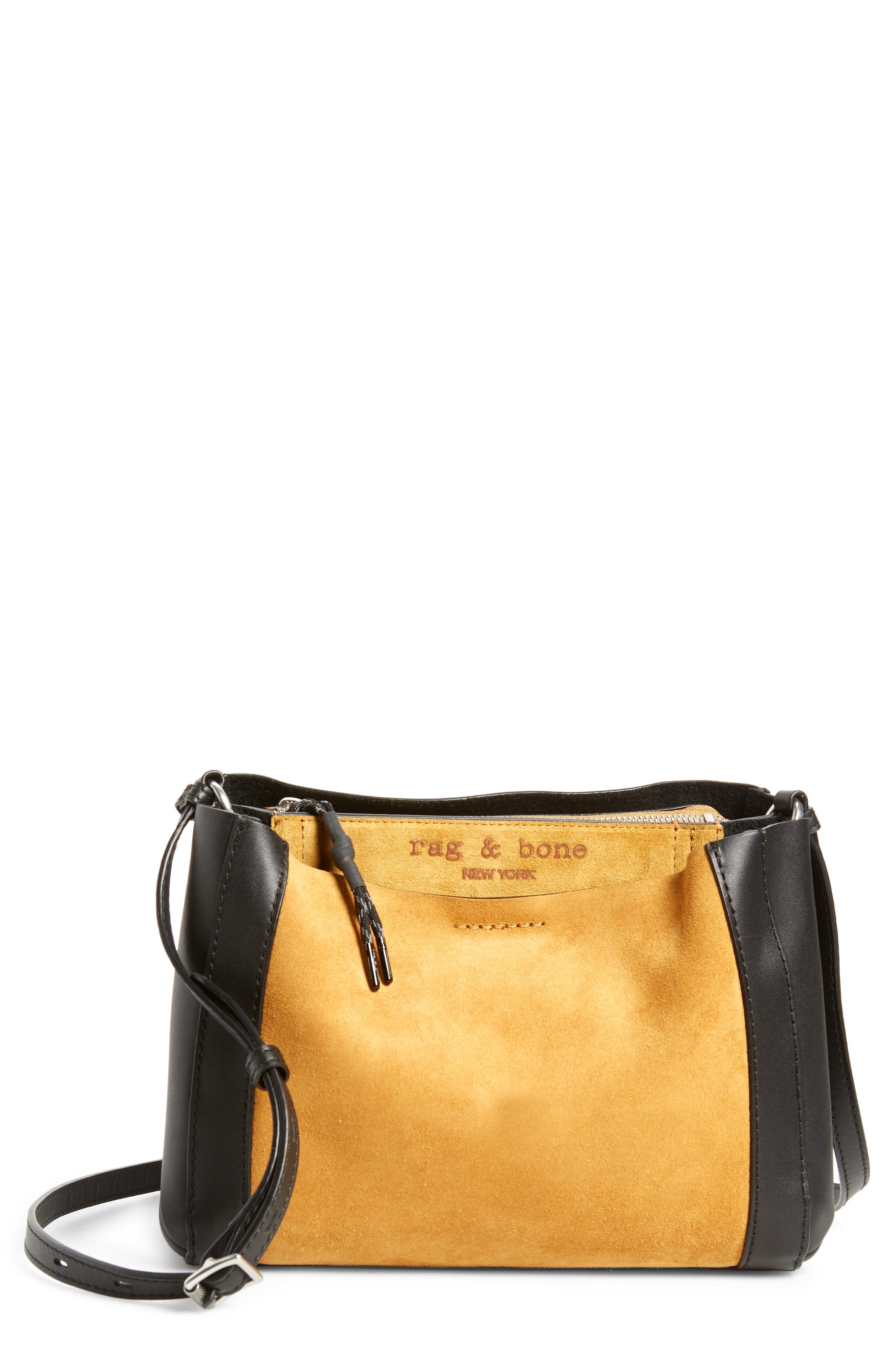 Rag & Bone Passenger Suede & Leather Crossbody Bag Lyst