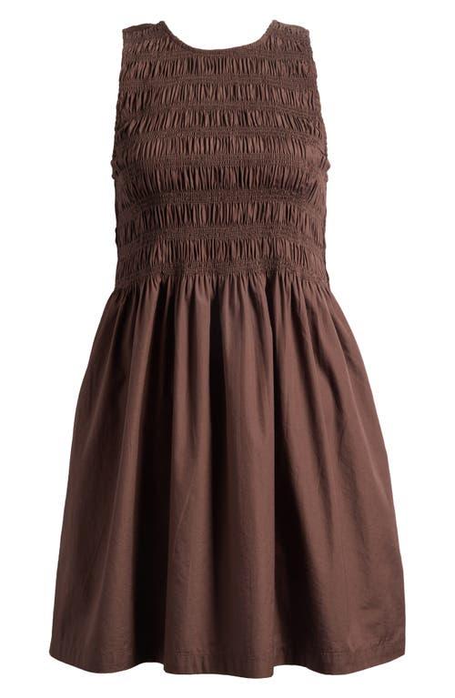 motel rocks mini dresses Veslina Mini Dress in Watercolour Warm Grey , Halter Neck