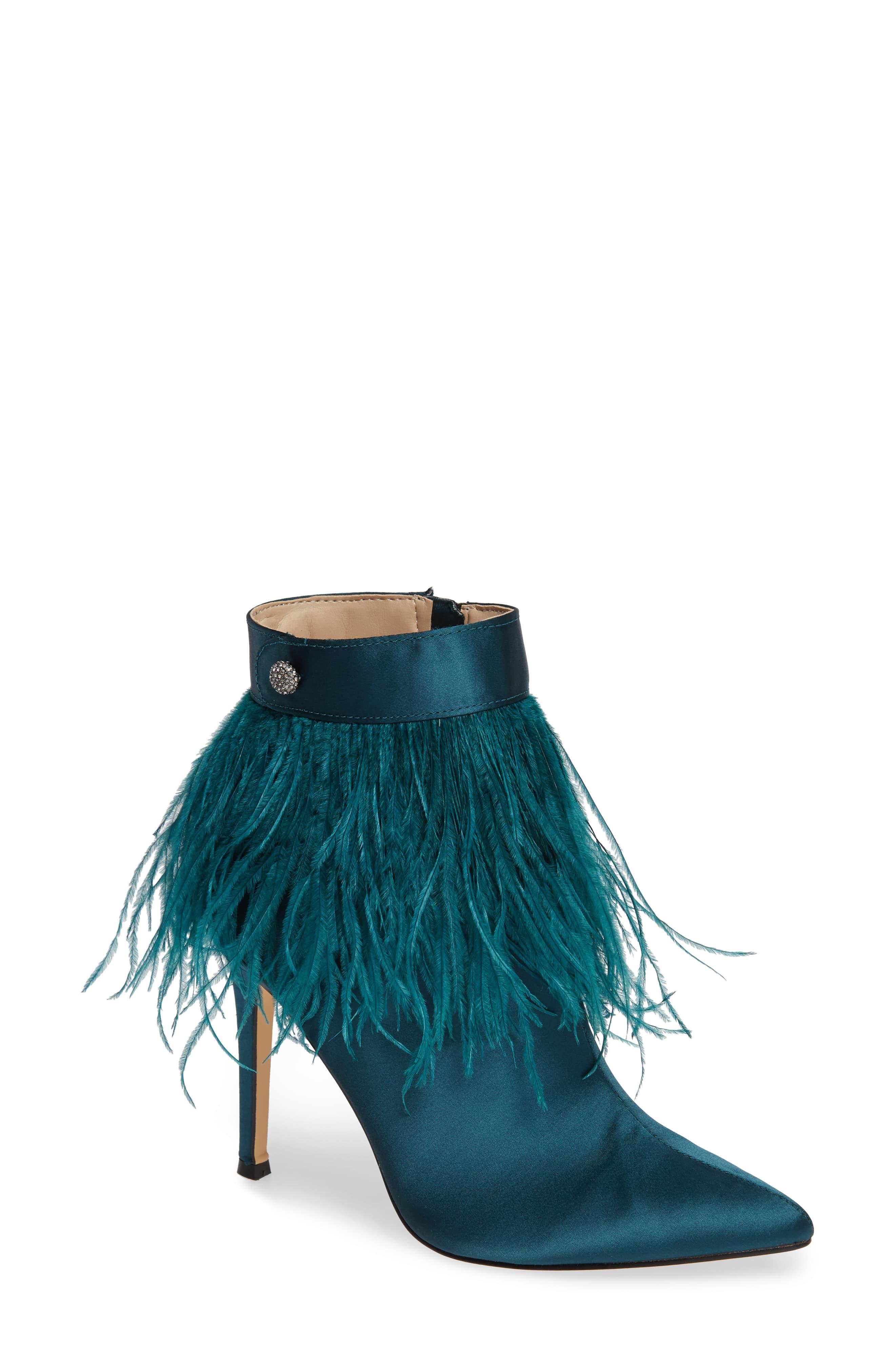 nina feather booties