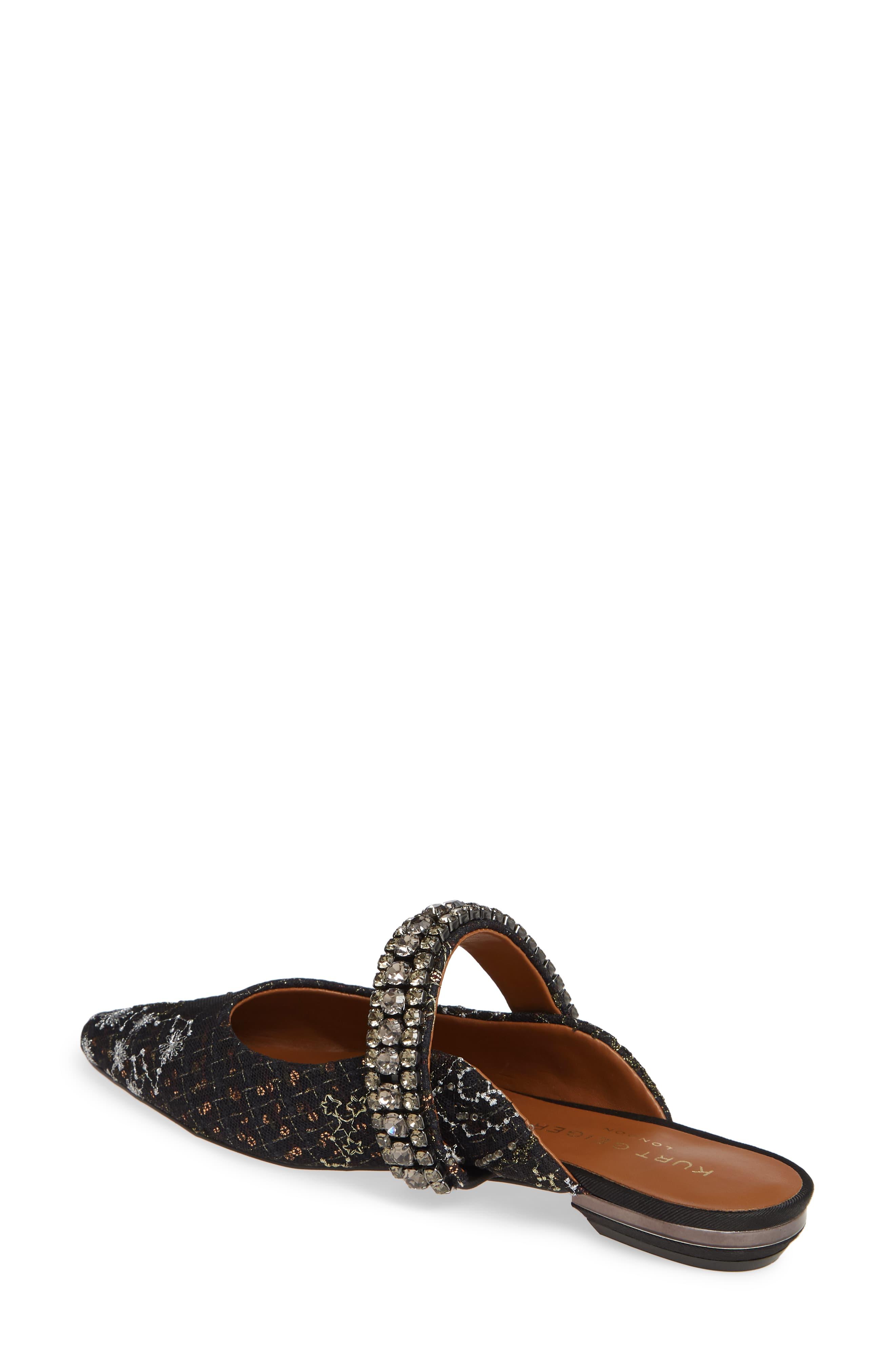 princely crystal embellished mule