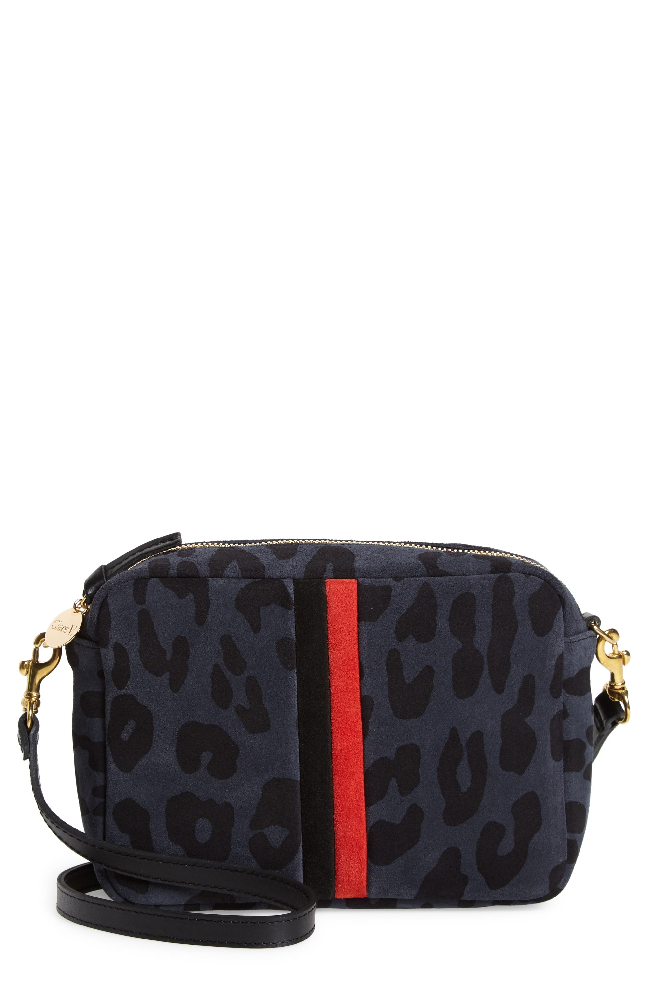 Clare V. Printed Leather Crossbody Bag