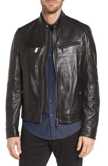 hugo boss mercedes leather jacket