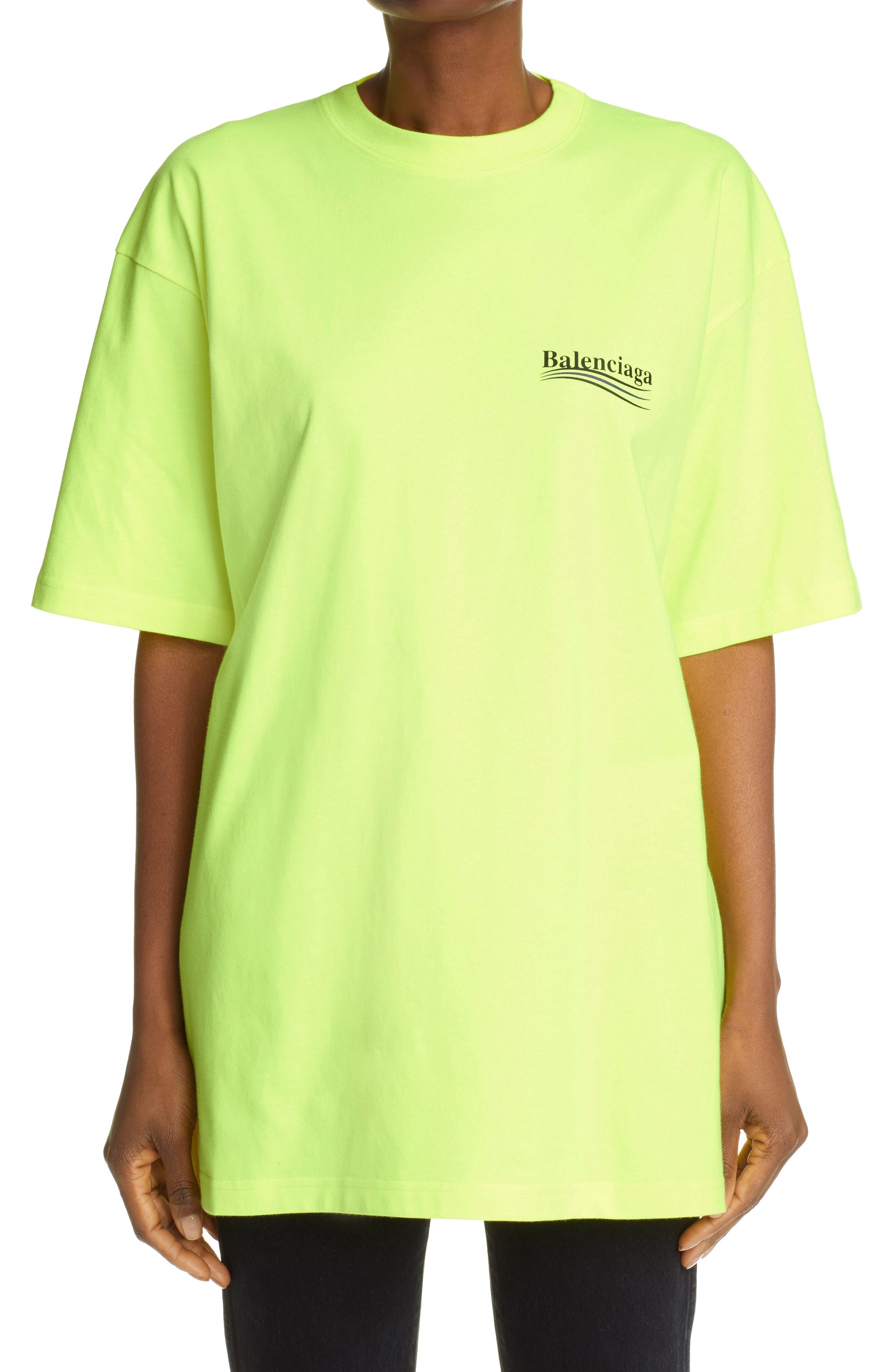 balenciaga campaign logo tee