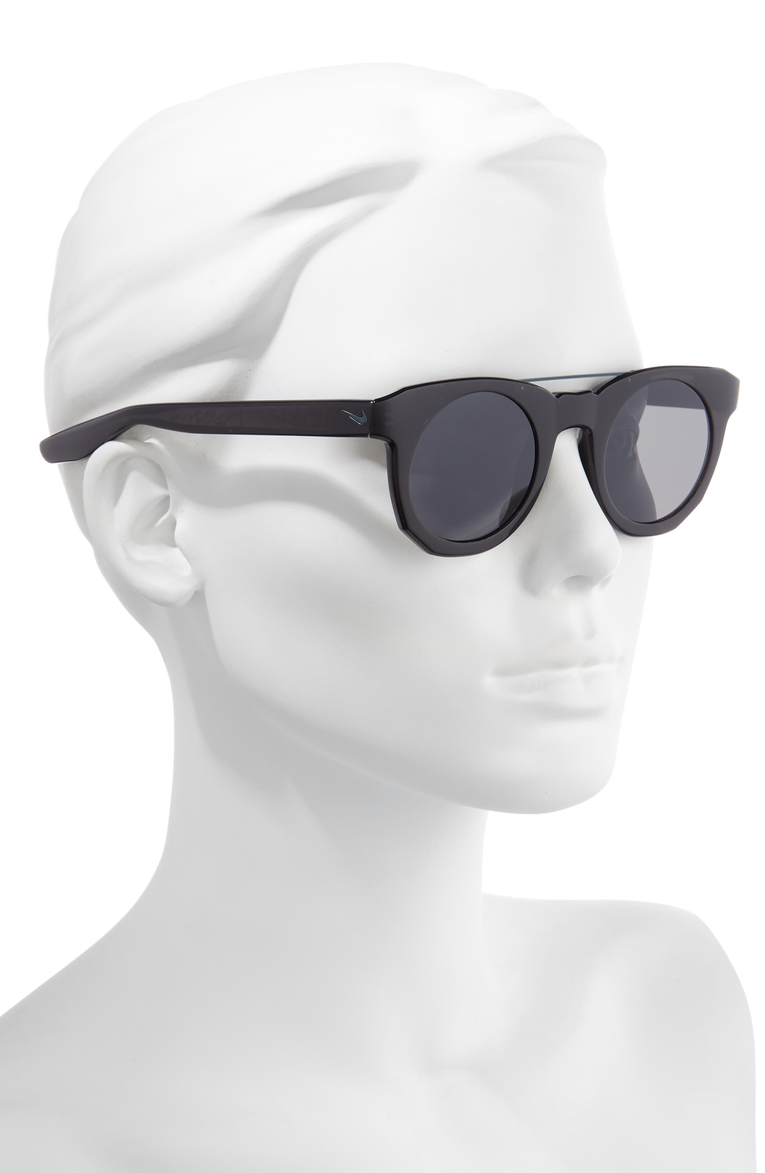 Nike Kd Flicker 46mm Round Sunglasses 