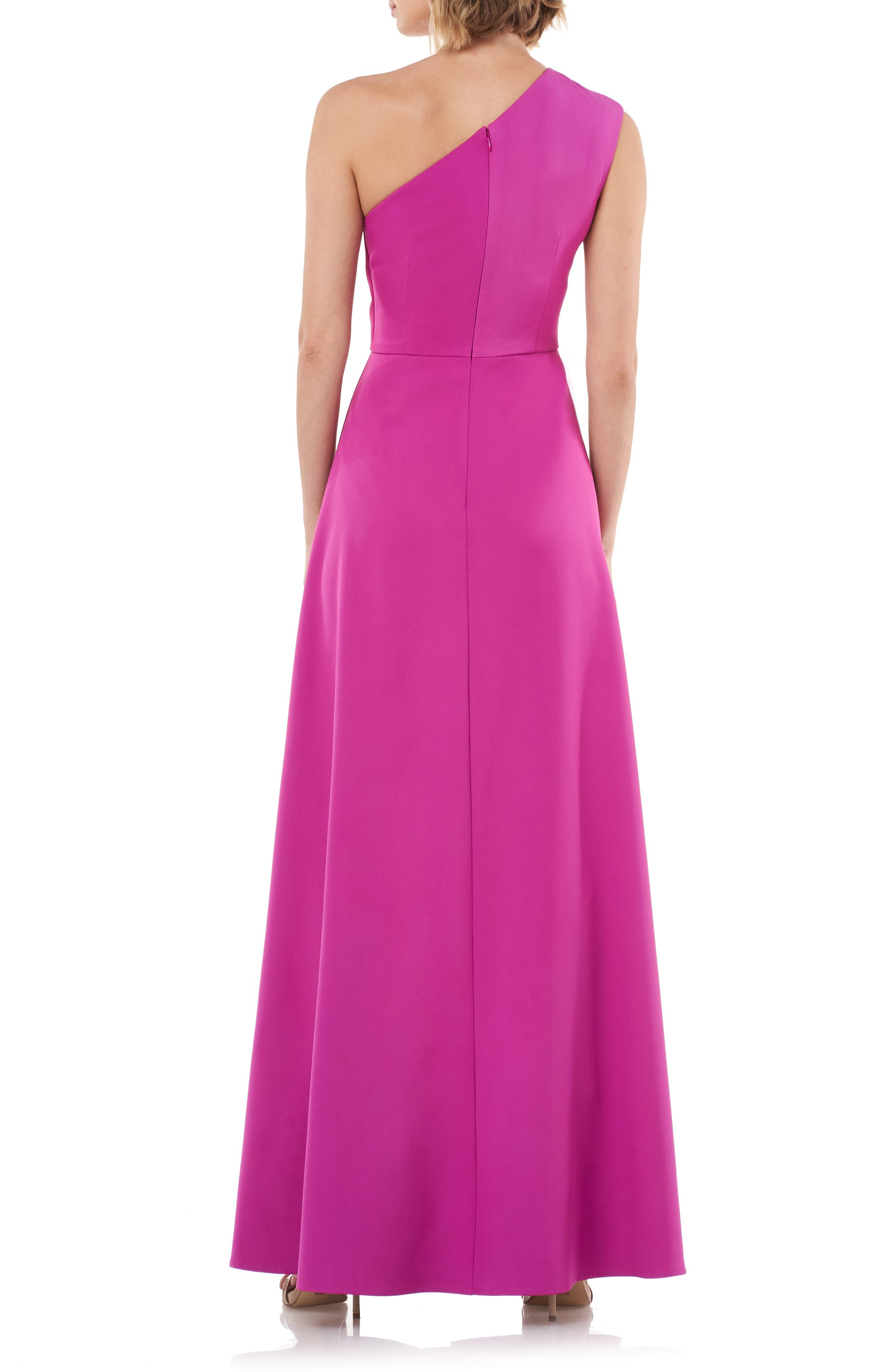 kay unger one shoulder jumpsuit