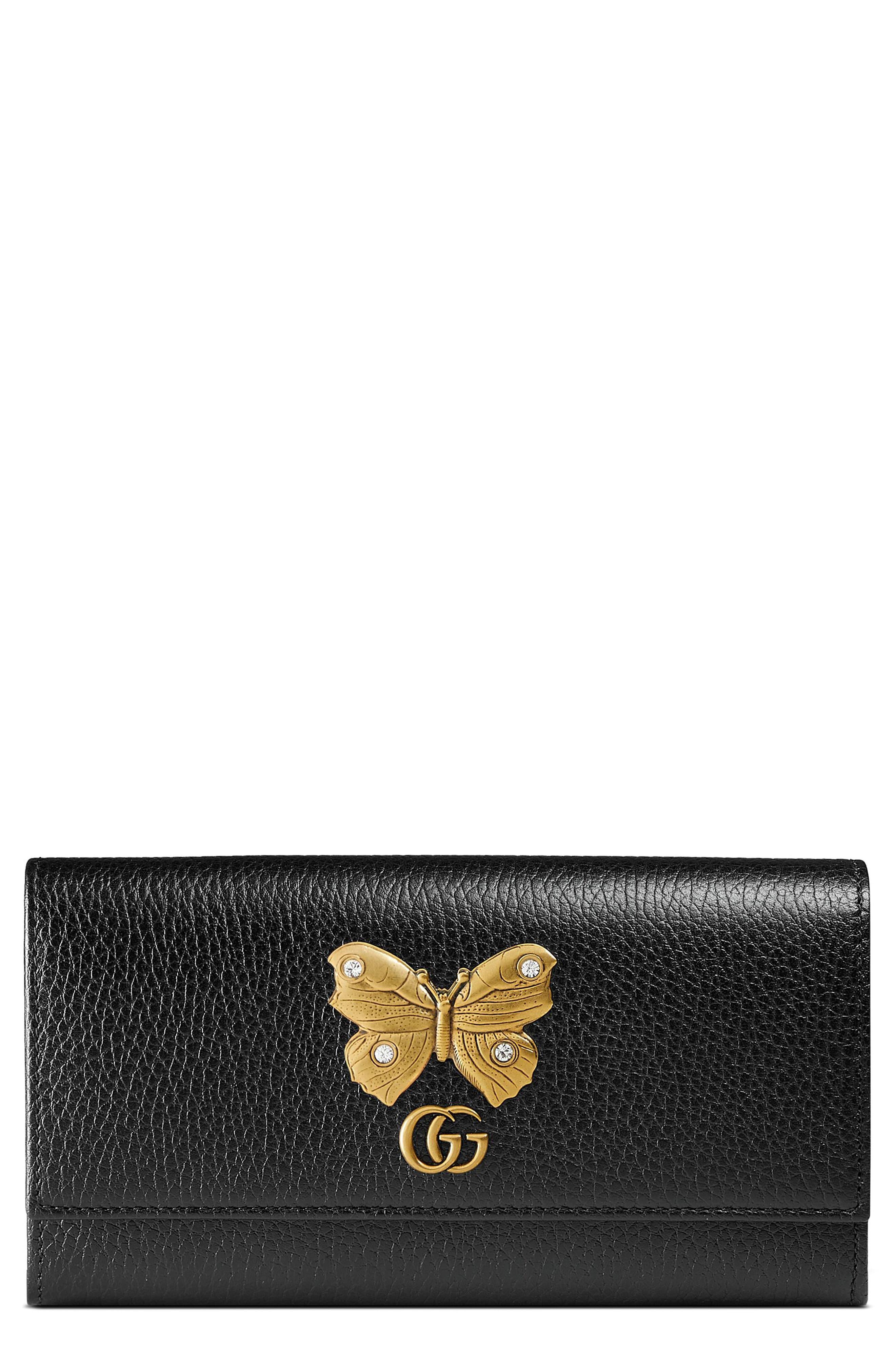 butterfly gucci wallet