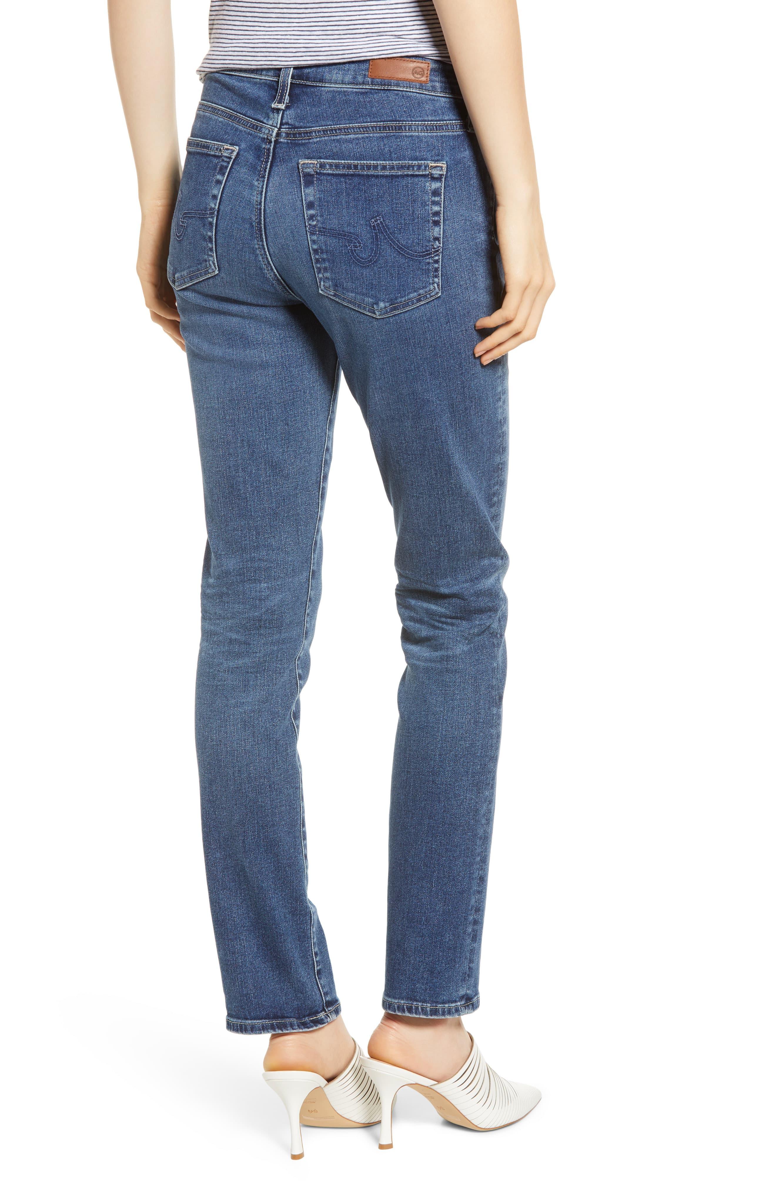 AG Jeans Denim Mari High Waist Slim Straight Leg Jeans in Blue - Lyst