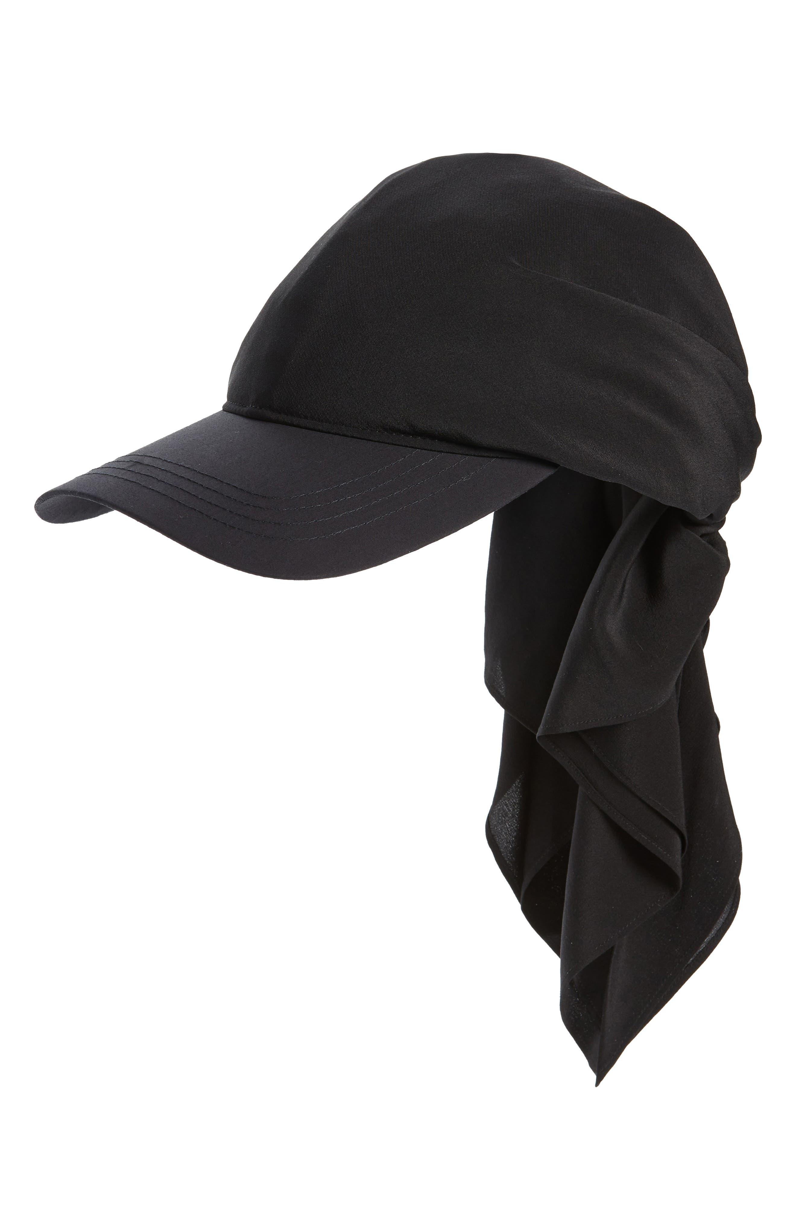 Totême Knot Overlay Organic Cotton & Silk Baseball Cap in Black | Lyst