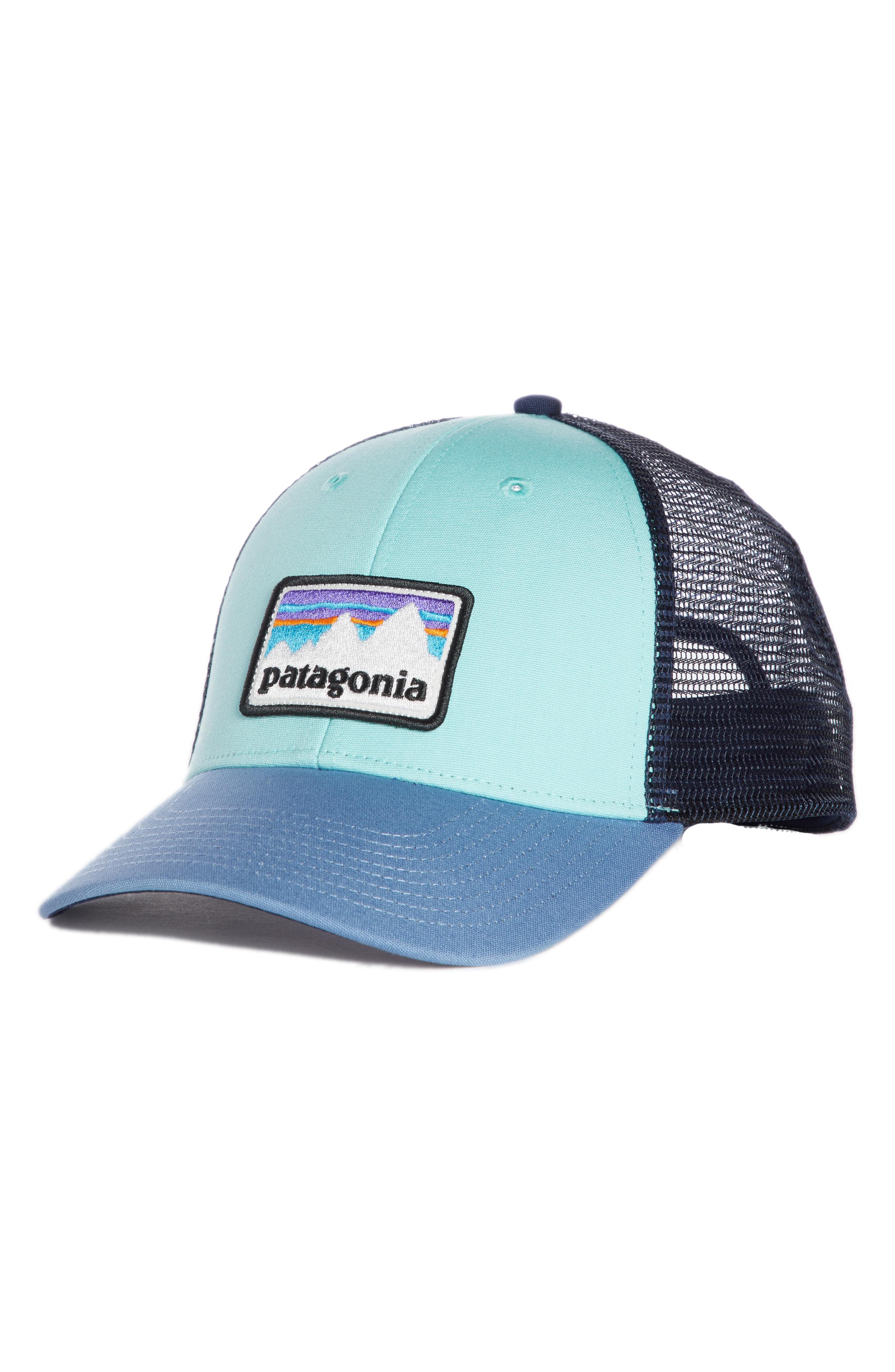 patagonia shop sticker patch lopro trucker hat
