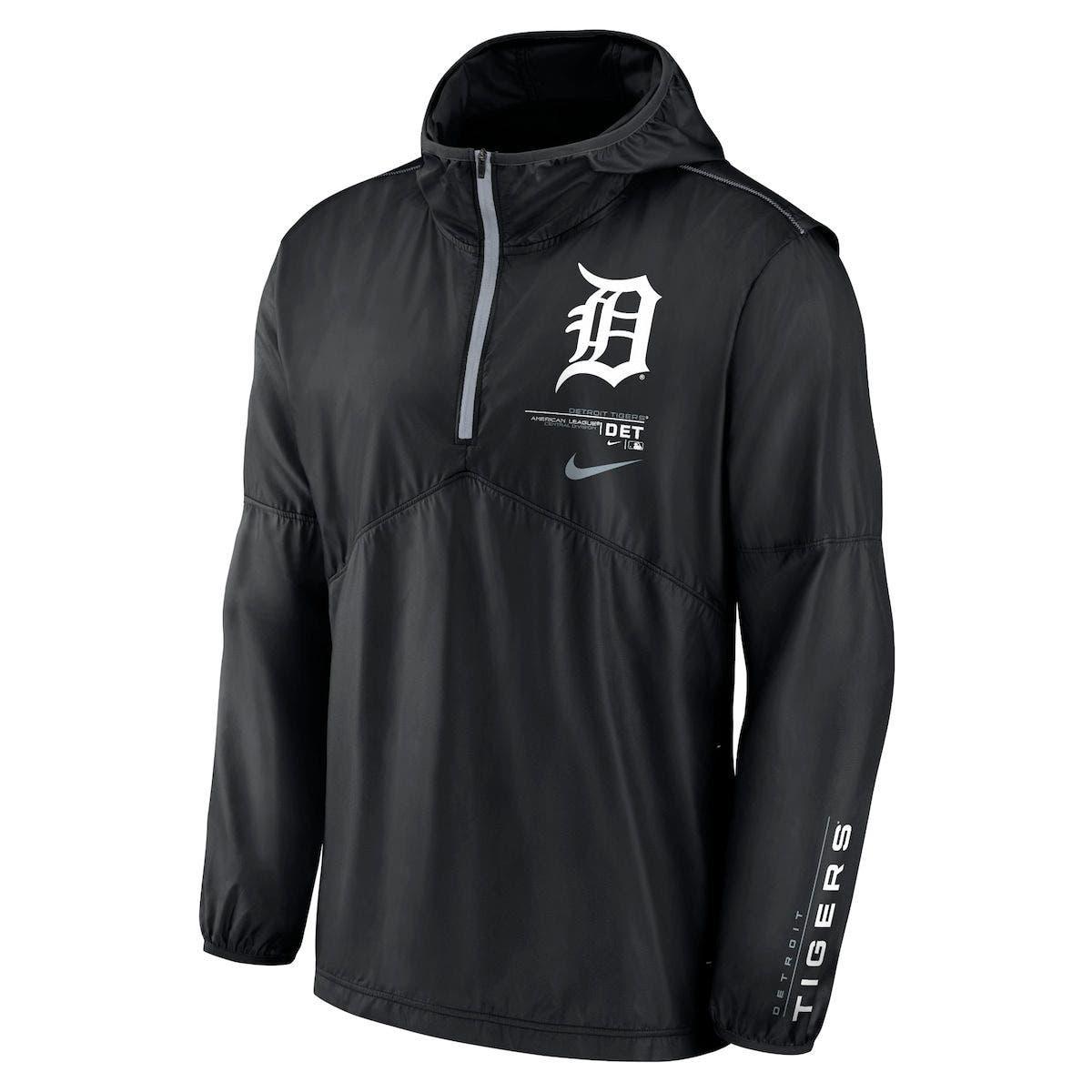 Men's Detroit Tigers Nike Heathered Gray Full-Zip Hoodie