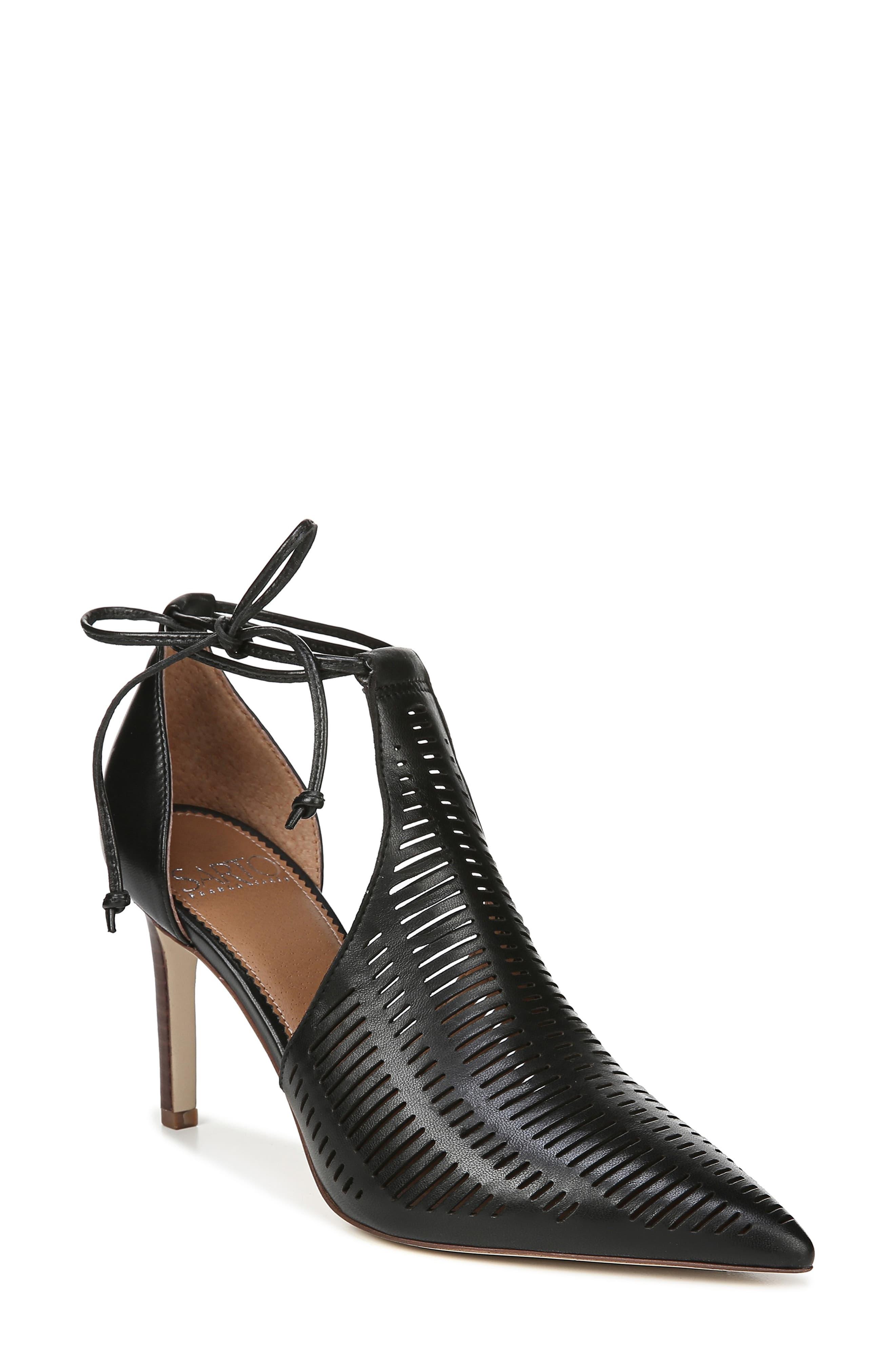 krista perforated ankle wrap pump