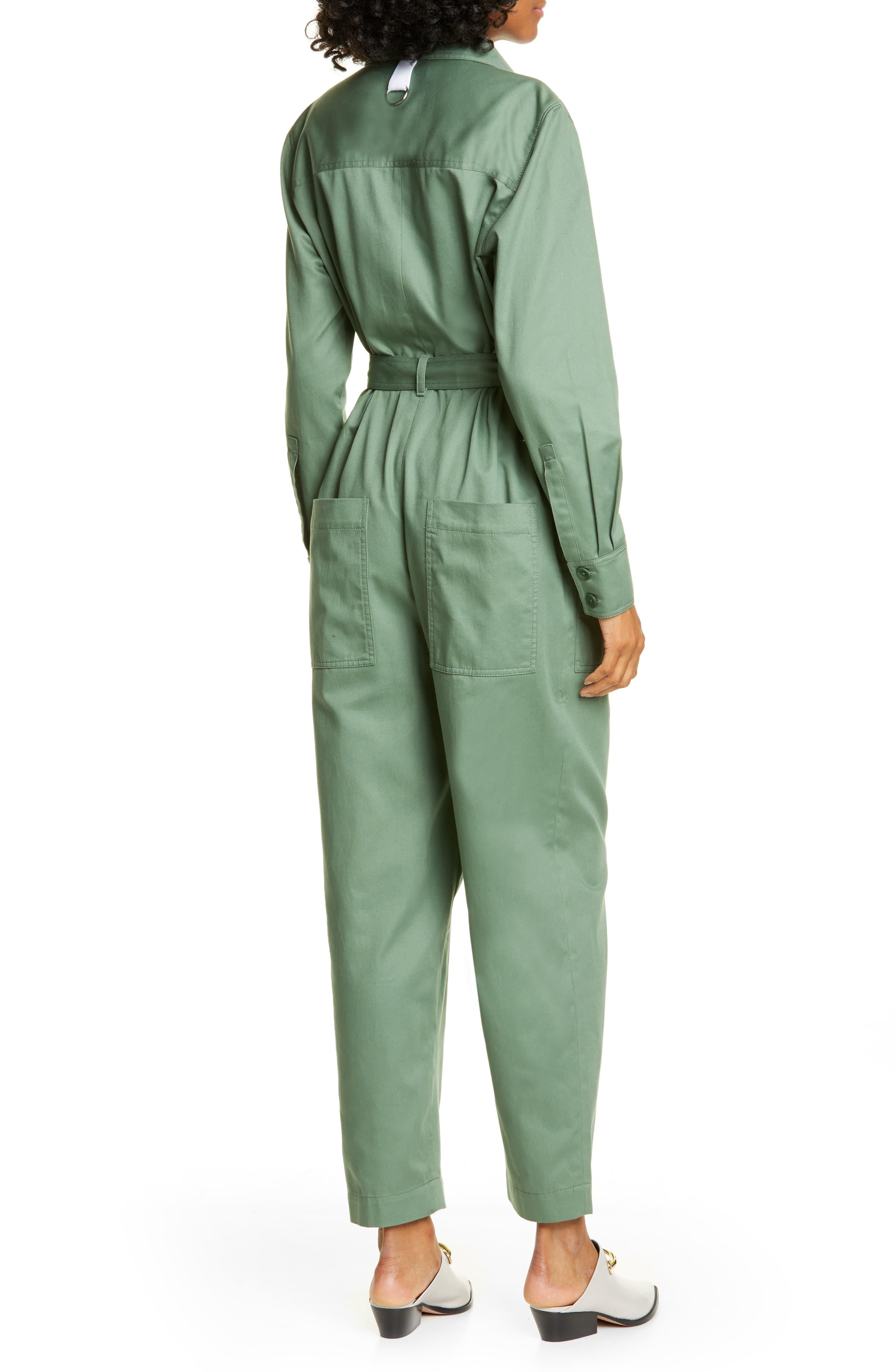 tibi green jumpsuit