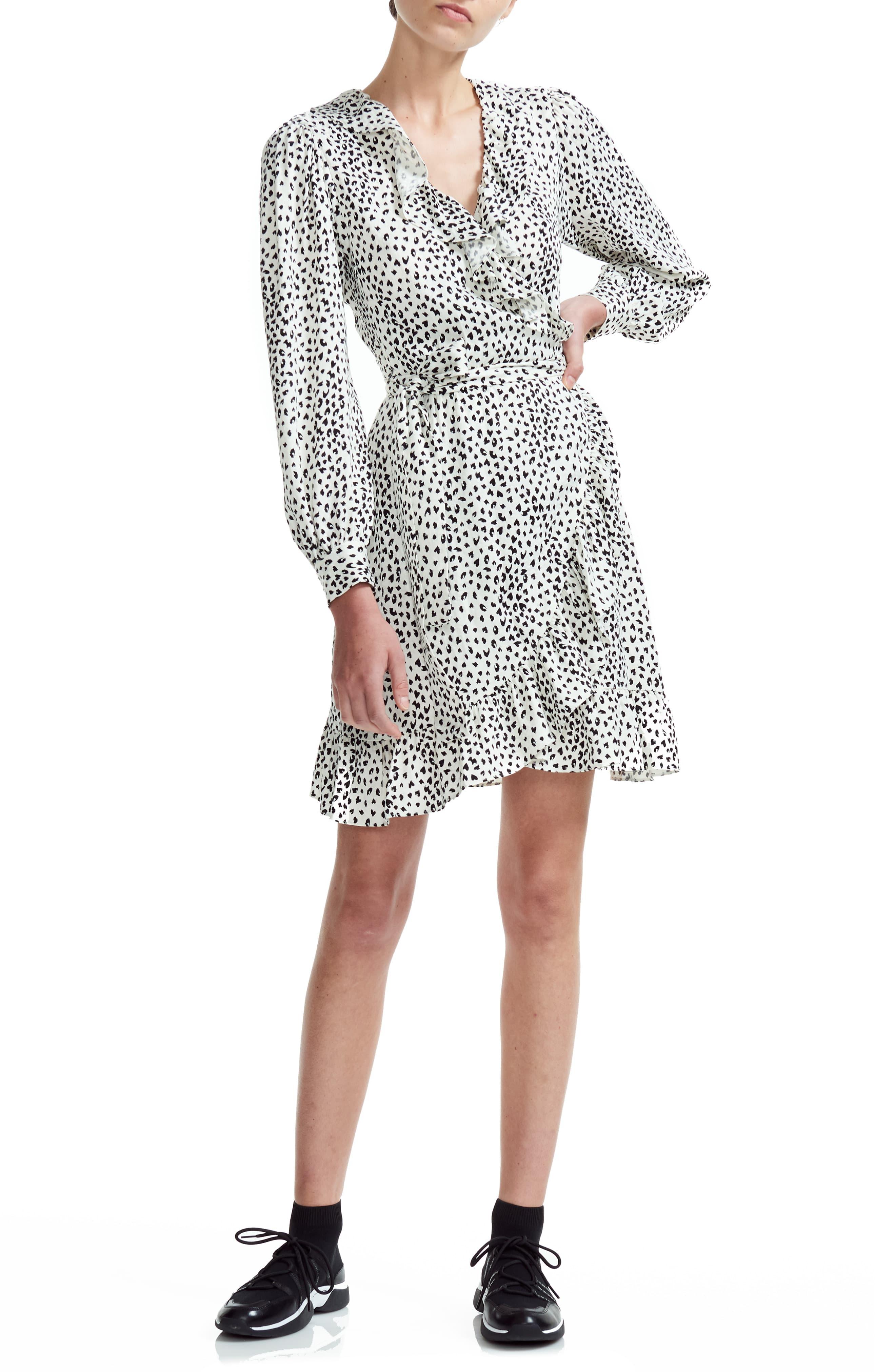 maje leopard dress