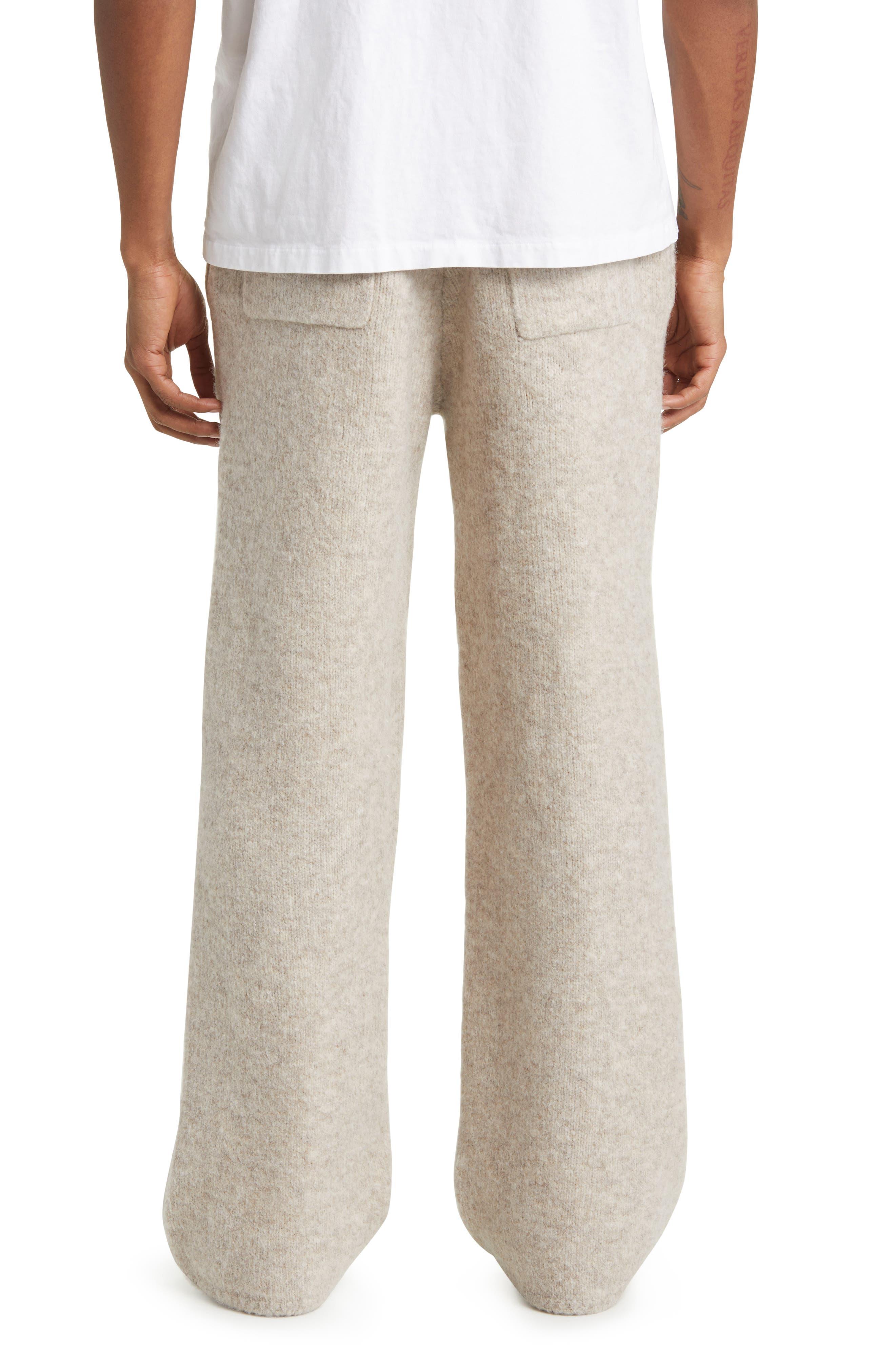 Elwood Intarsia Logo baggy Sweatpants in Natural for Men Lyst