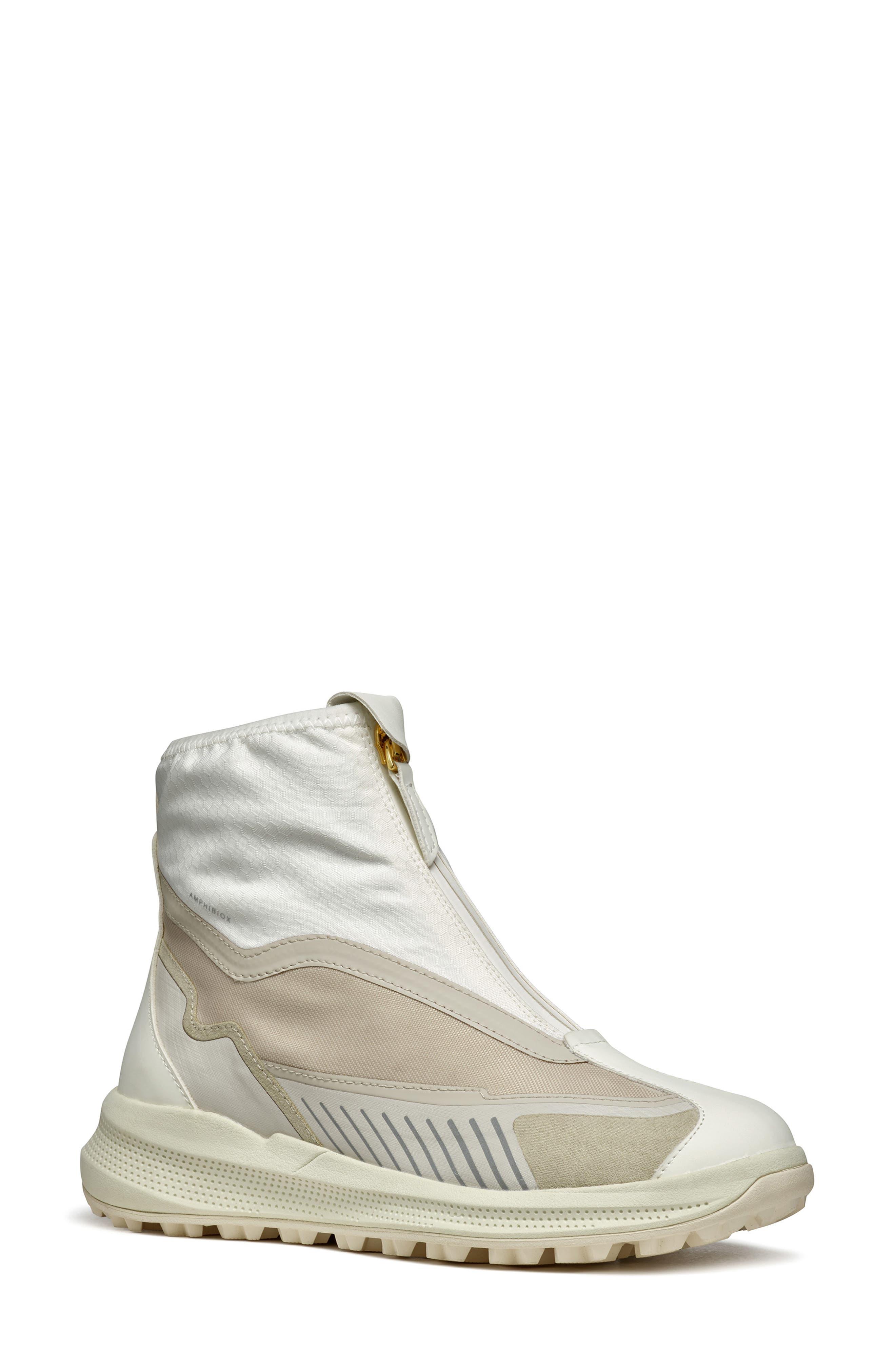 Geox Pg1x Amphibiox® Waterproof Sneaker Boot in White | Lyst