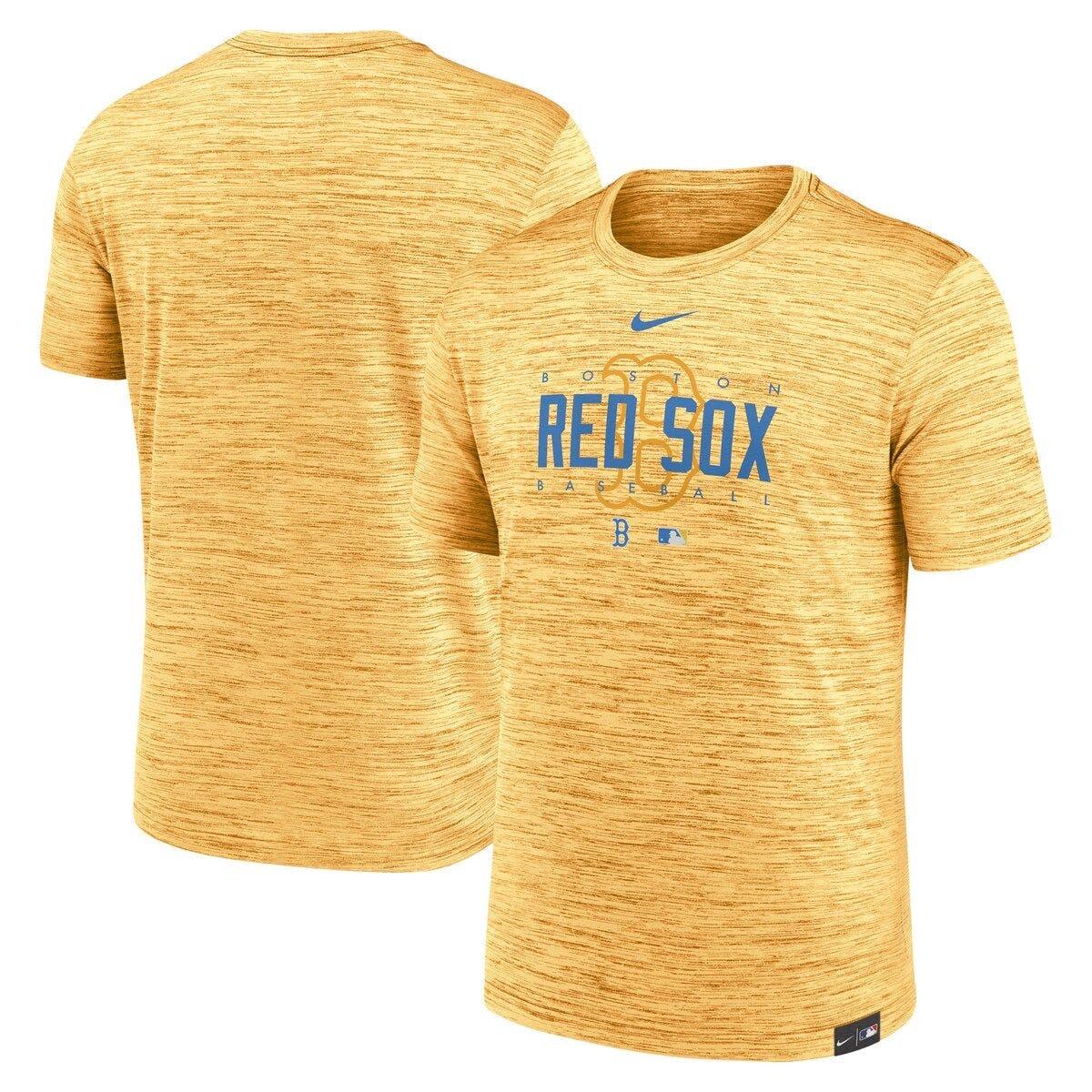Nike Boston Red Sox City Connect Velocity Practice Performance T-shirt ...