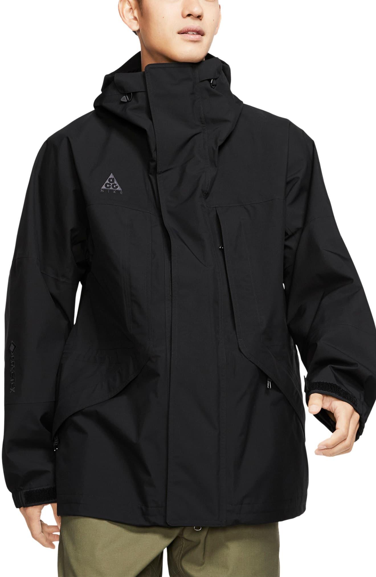 Nike Acg Gore Tex Jacket In Black Anthracite Black For Men Lyst