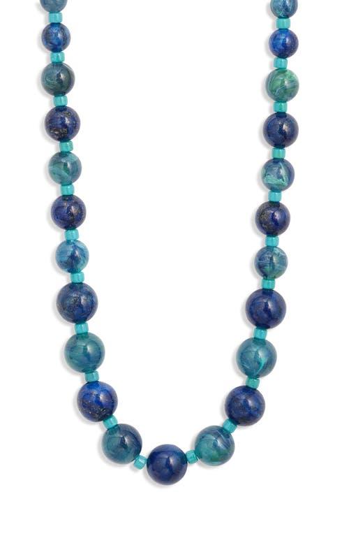 Nordstrom Graduated Beaded Necklace in Blue Lyst