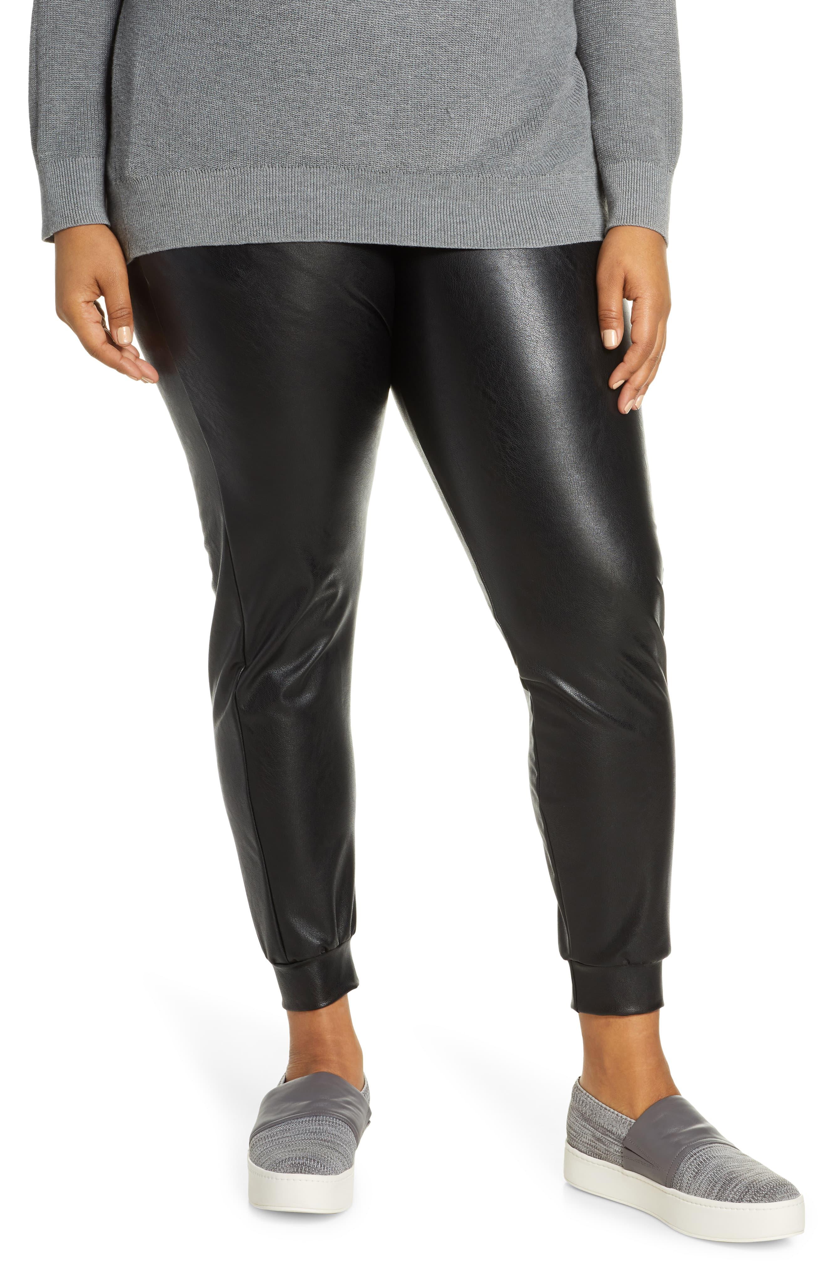 Commando Faux Leather Jogger in Black - Lyst
