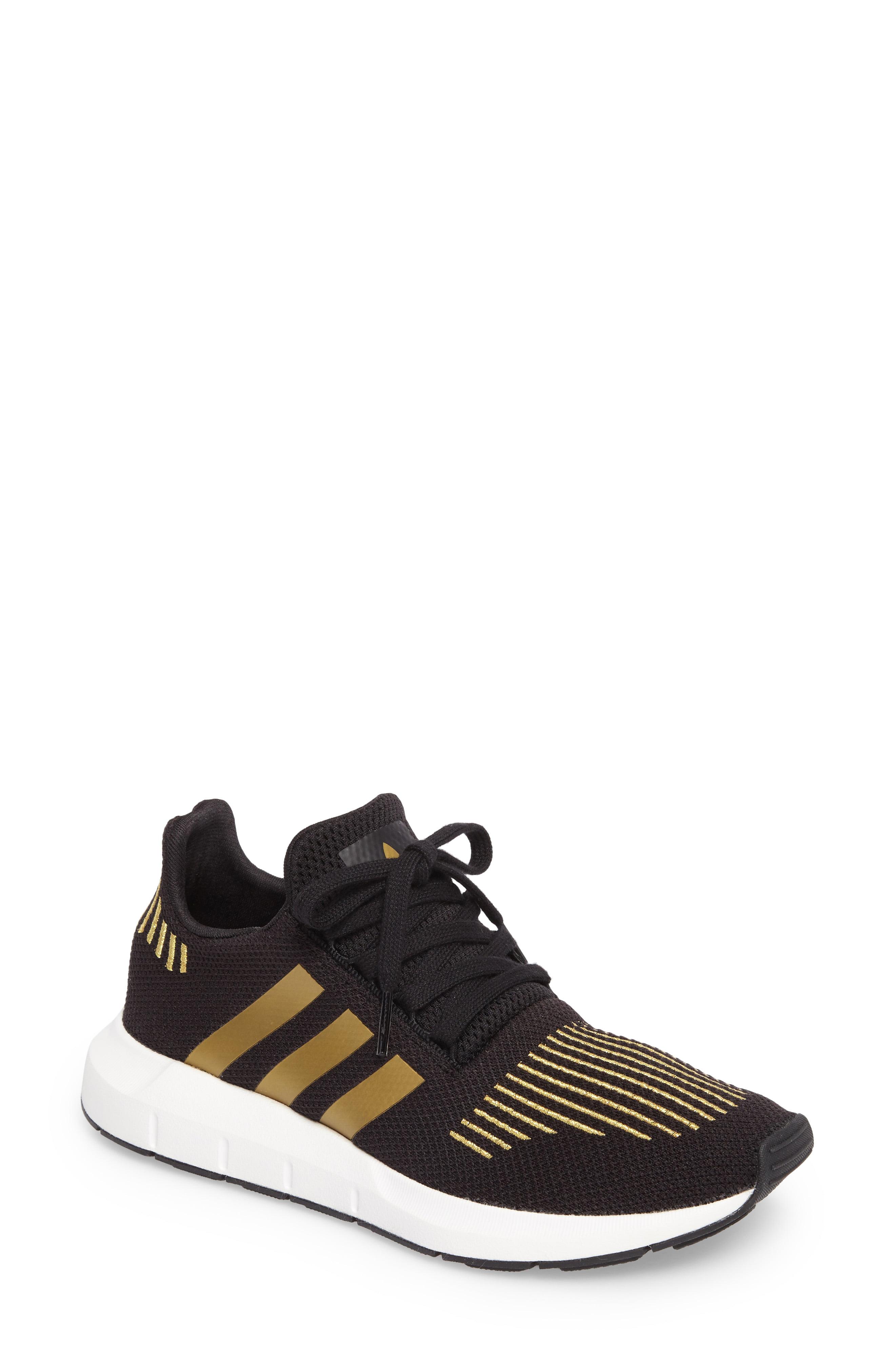 adidas swift run core black & ash pearl womens shoes