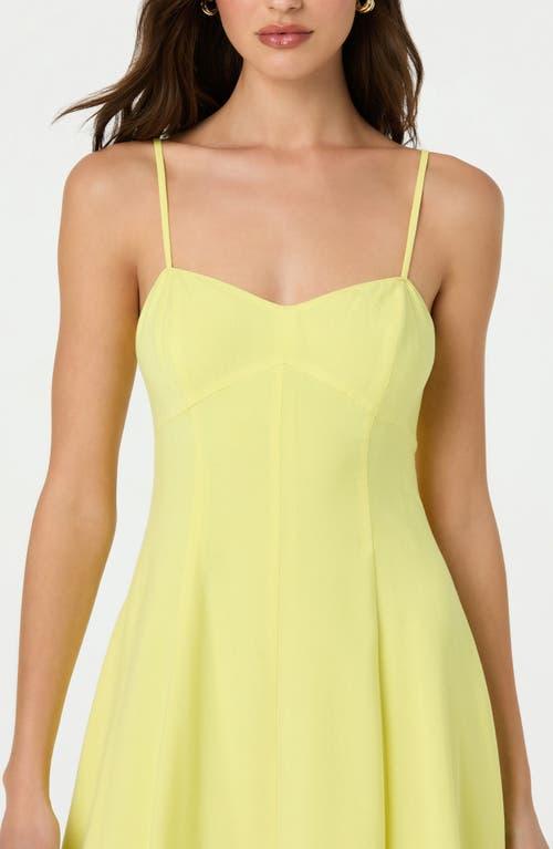 Astr Linen Blend Midi Dress in Yellow | Lyst Astr Linen Blend Midi Dress in Yellow | Lyst