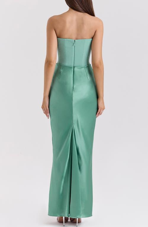 sachin and babi light blue dress Cocktail Dresses 2025 Shiny Green Halter Neck Ruched Party Dress main image 0