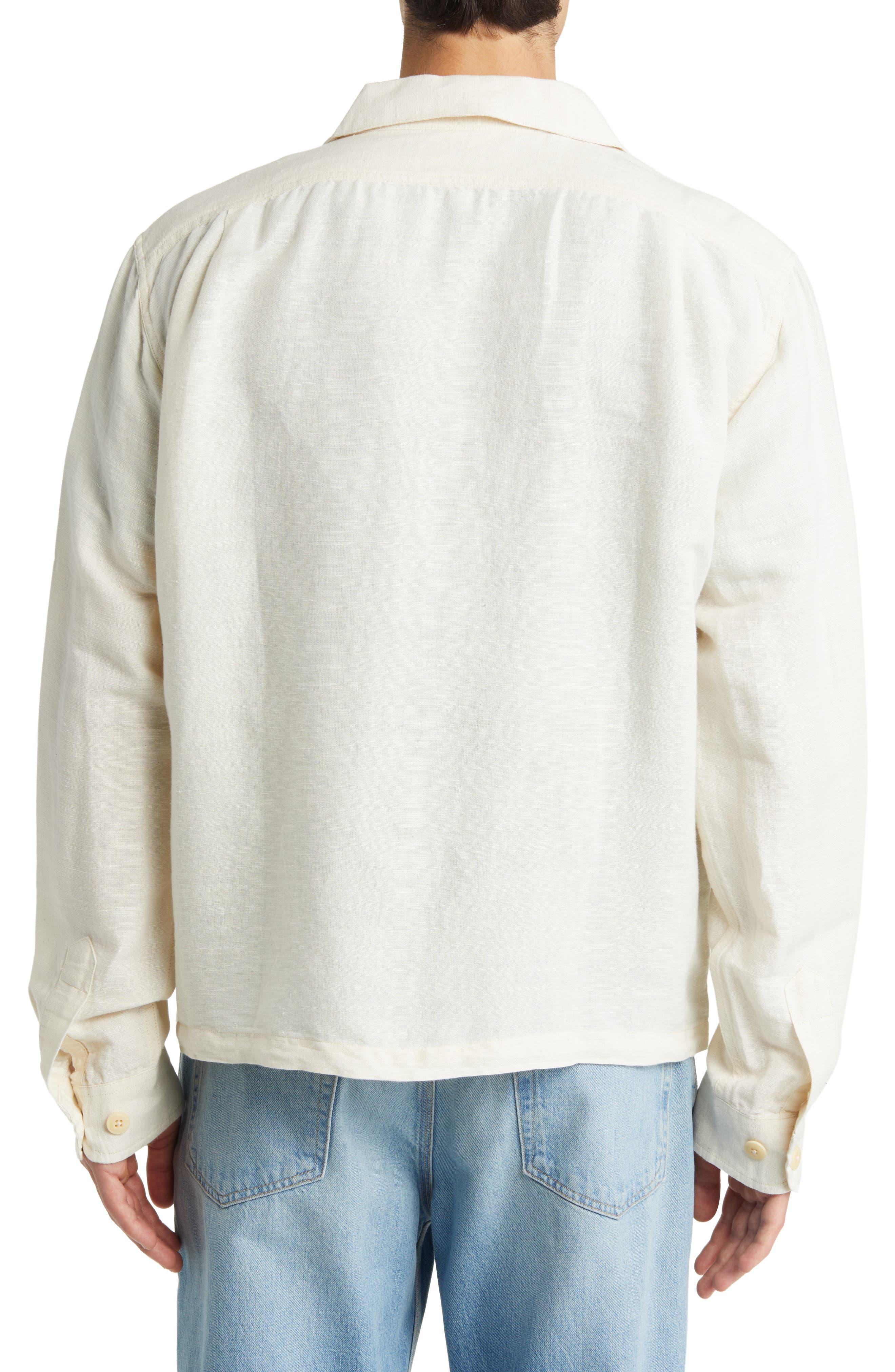 Corridor NYC Linen & Cotton Military Jacket in White for Men | Lyst