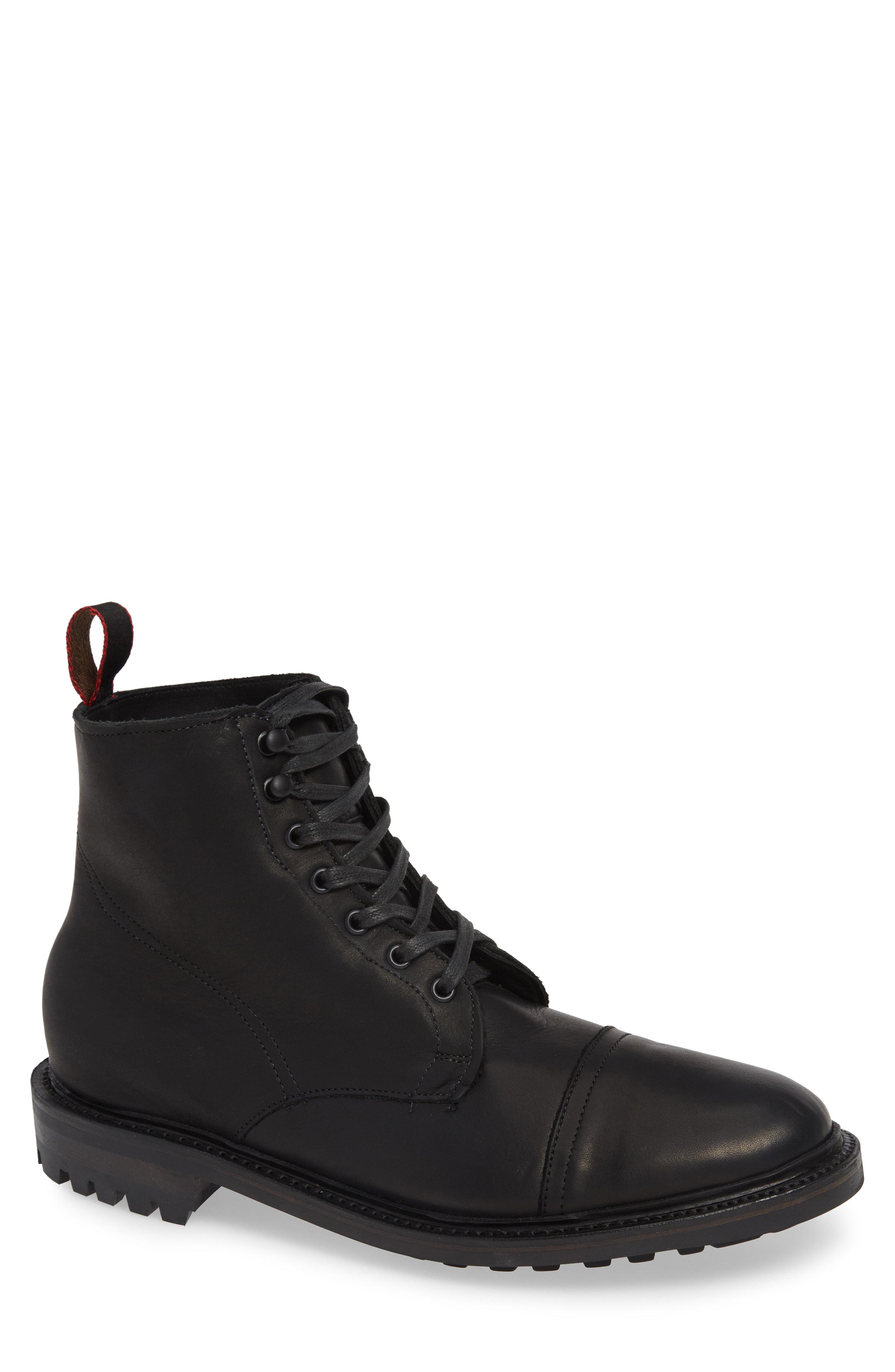 Allen Edmonds Surrey Cap Toe Boot in Black for Men - Lyst