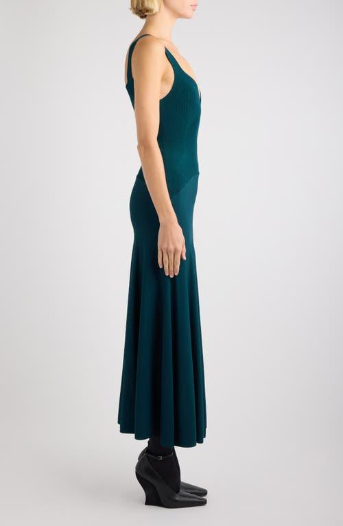 slim fit dress slacks Ica Ica Dress Knit Dress A-Line Dress Flare Dress Midi Length High Neck Fit & Flare A-Line Flare Midi Long Long Length Rib Knit High Waist Women's main image 0