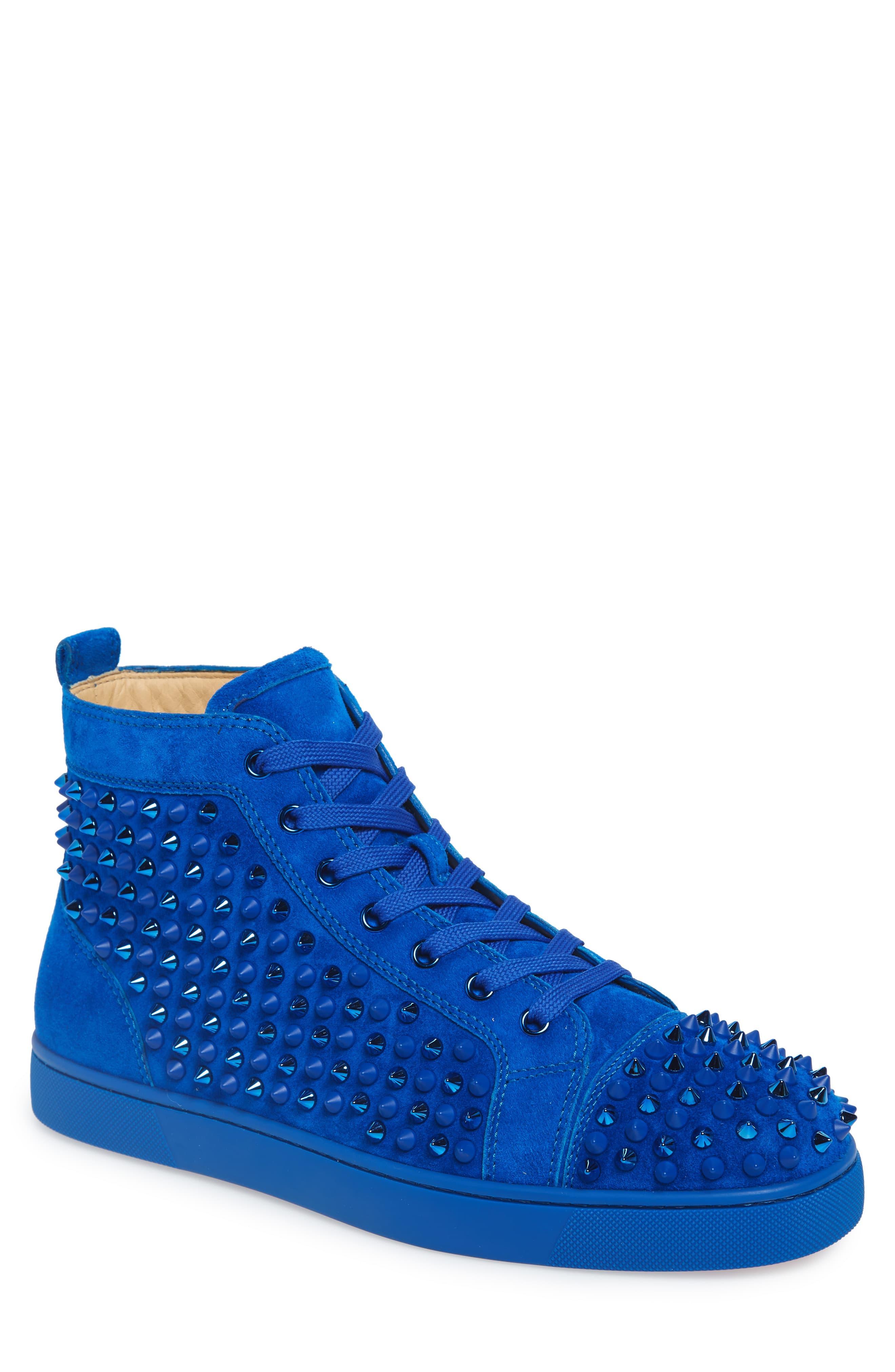 christian louboutin blue sneakers