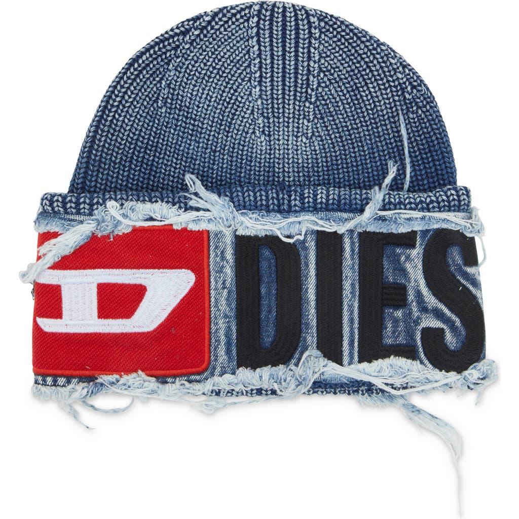 DIESEL K-Frok Fray Cuff Beanie in Blue for Men | Lyst